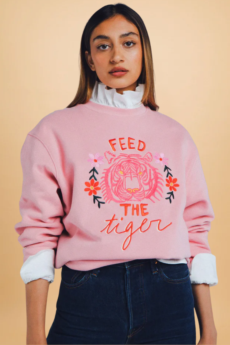Thalia pale pink sweatshirt
