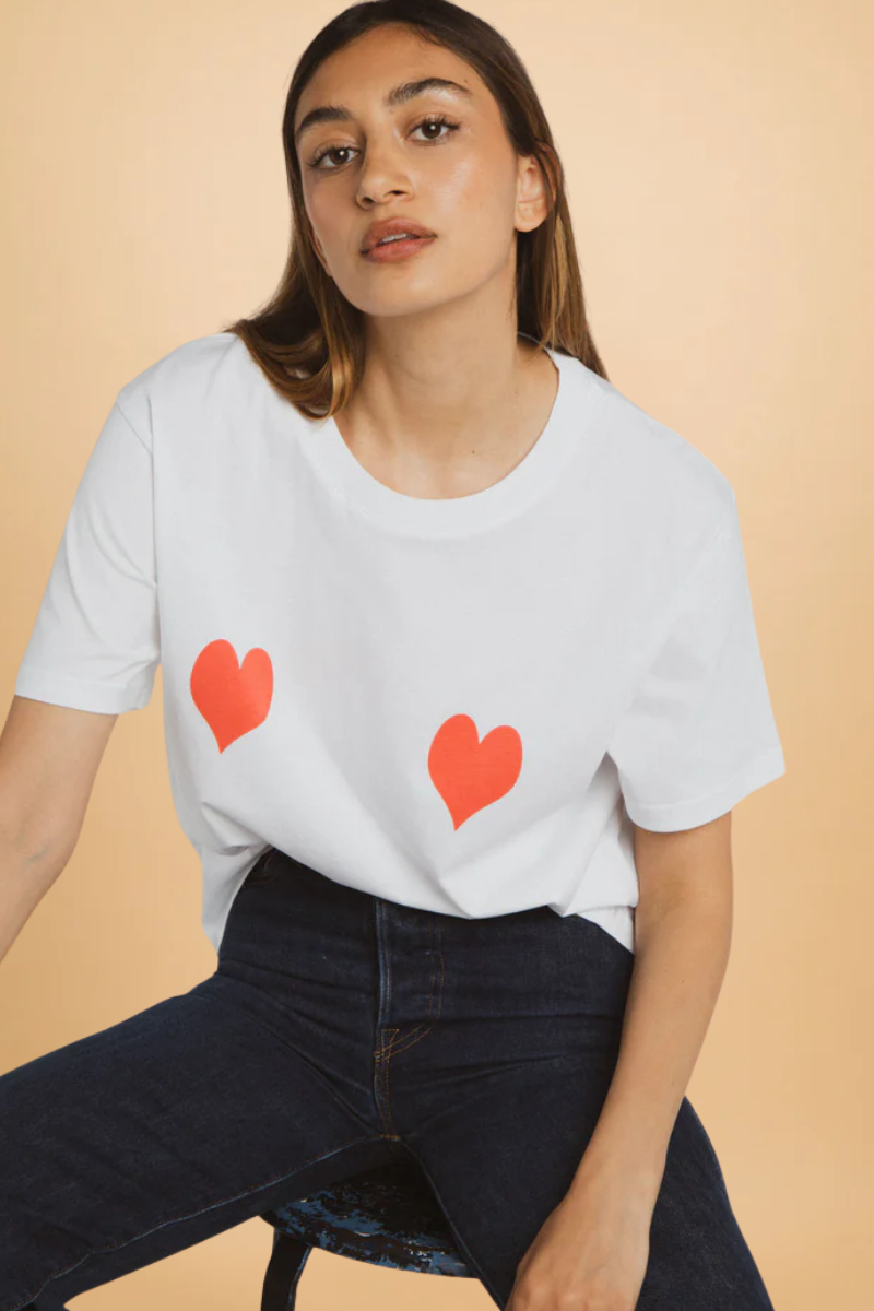 Lolita red hearts t-shirt