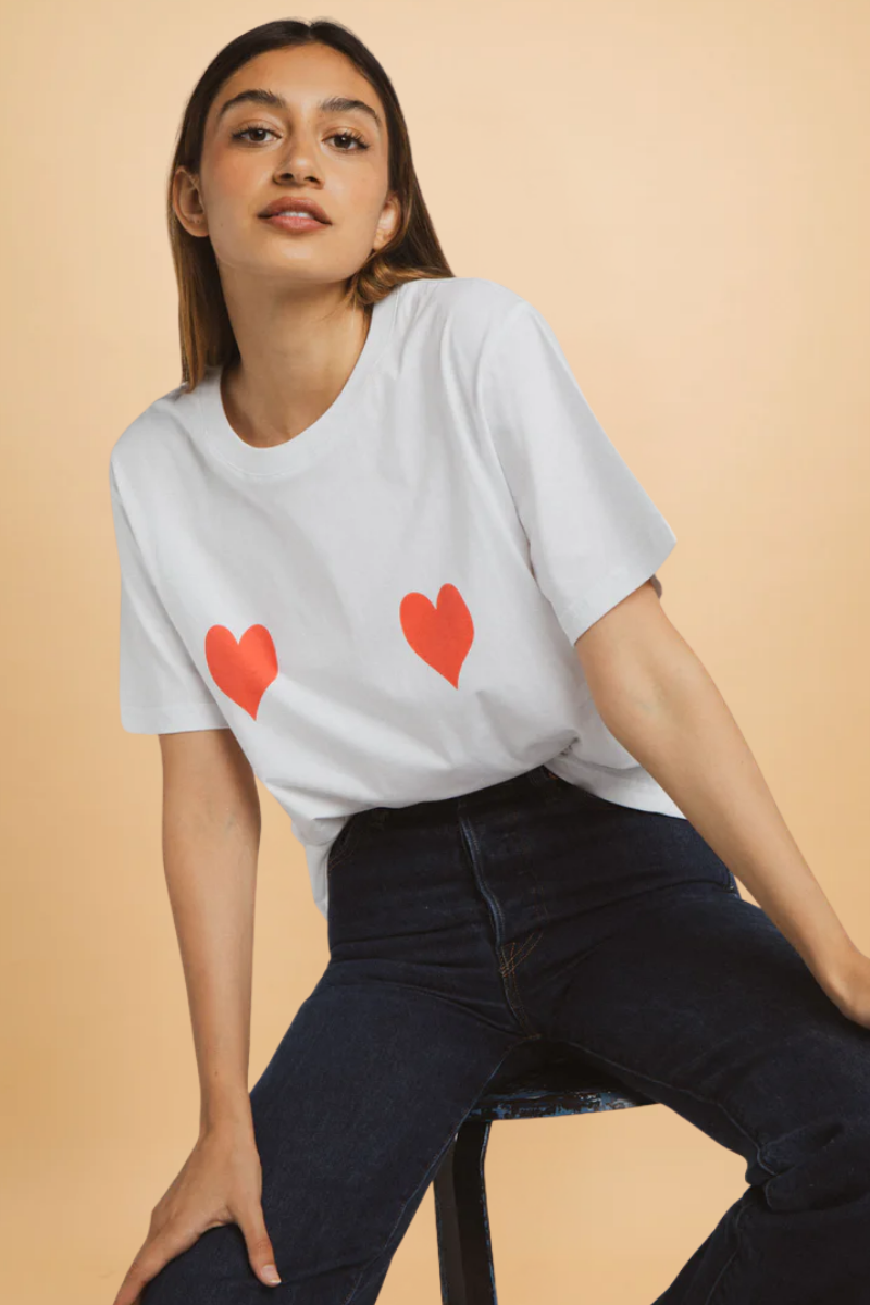 Lolita red hearts t-shirt