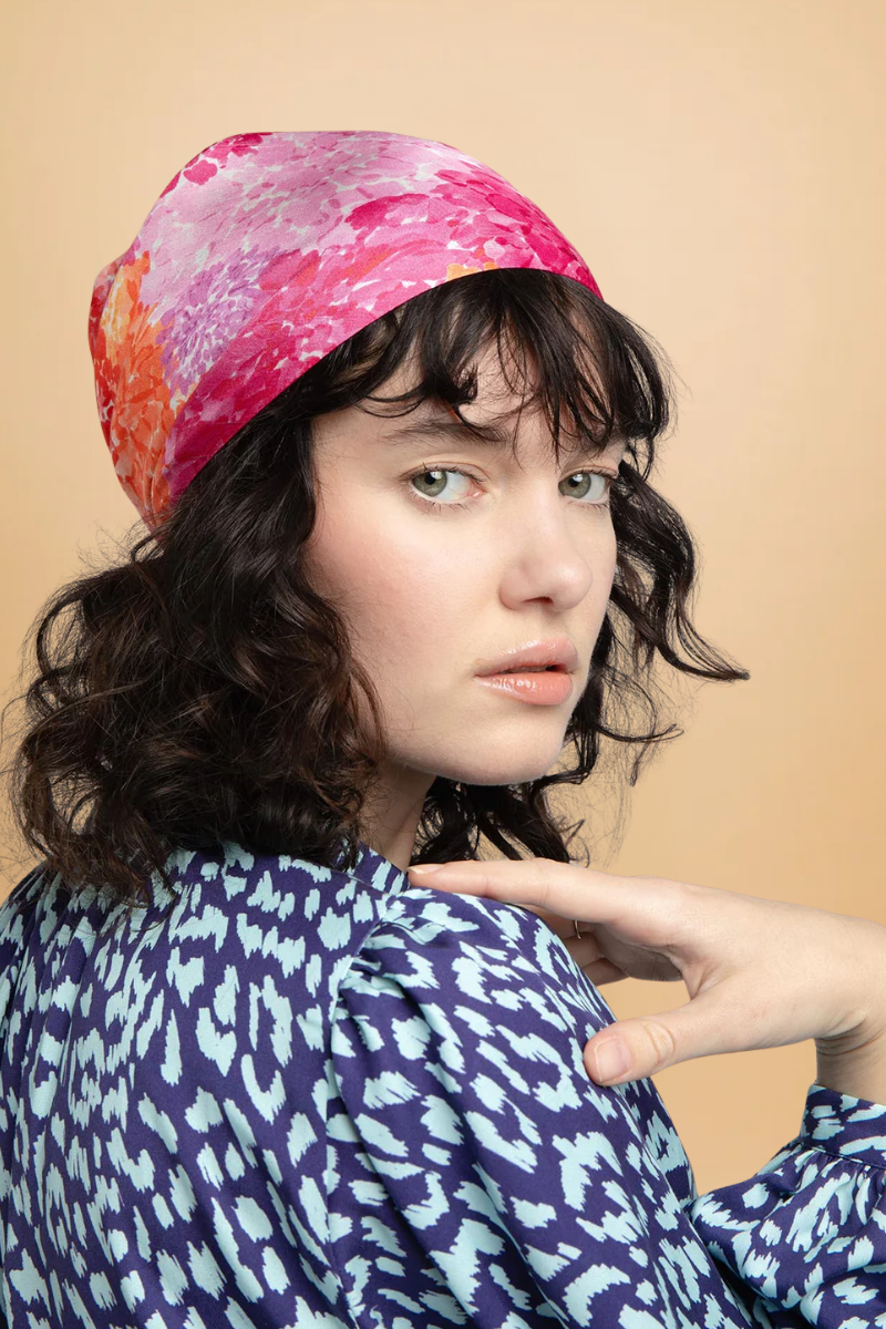 Candice Bandana Peony Bomb & pink