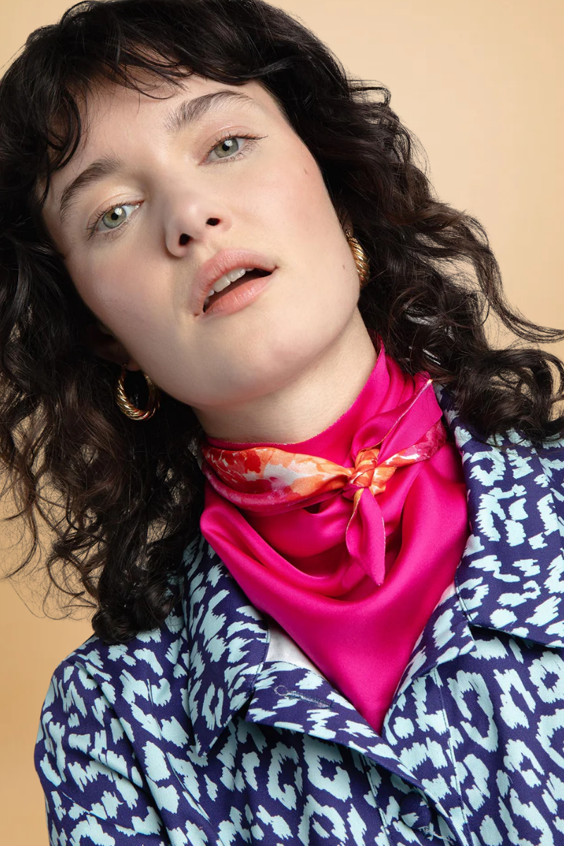 Candice Bandana Peony Bomb & pink