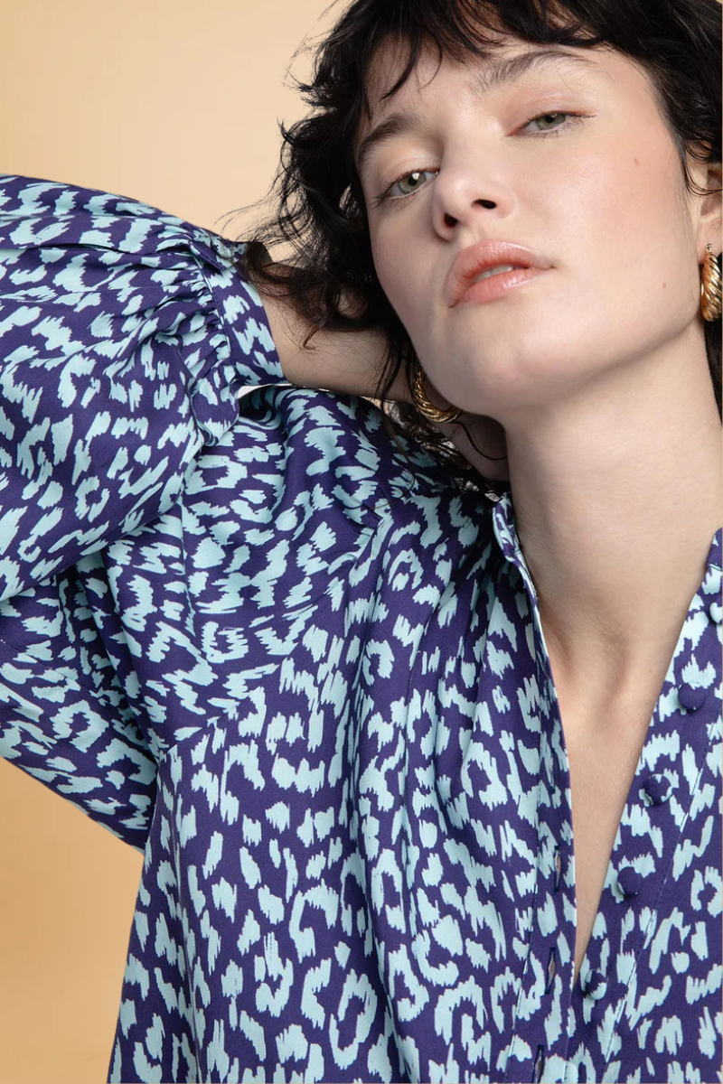 Paolina Blue Graou Blouse