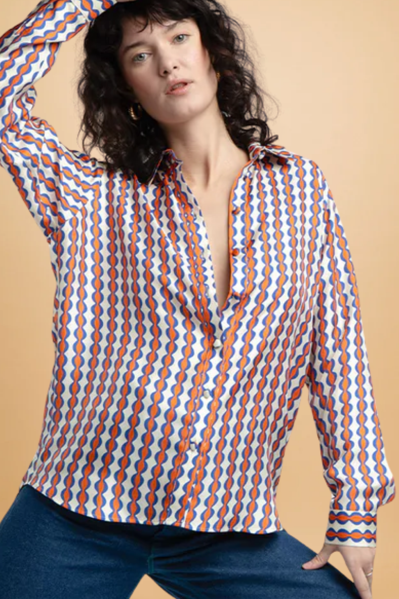 Ava Groovy Stripes Shirt