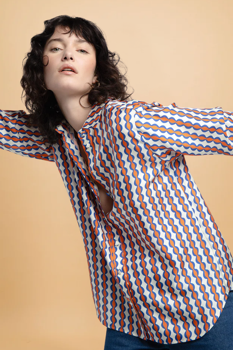 Ava Groovy Stripes Shirt