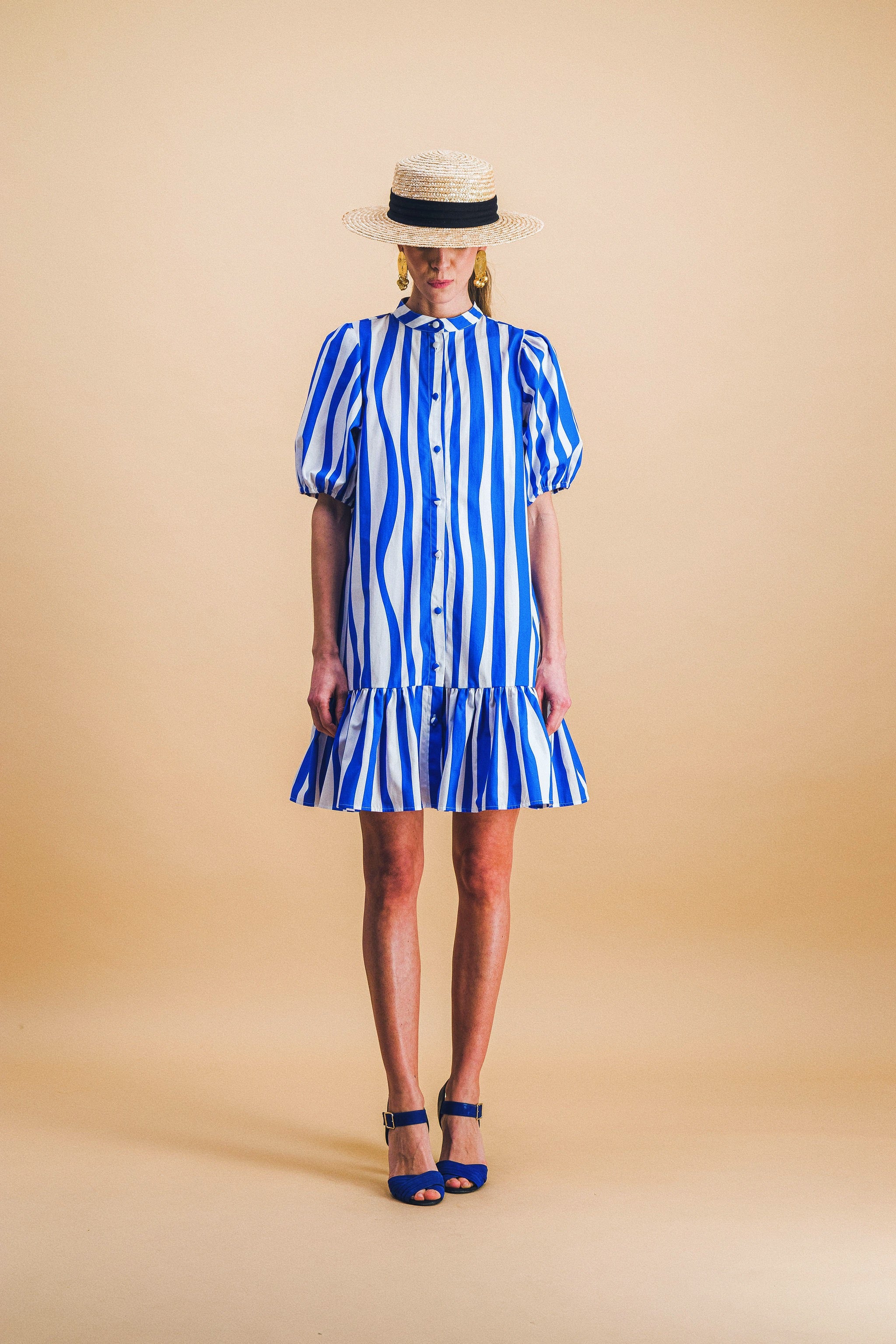 CLEMENTINE blue lines dress