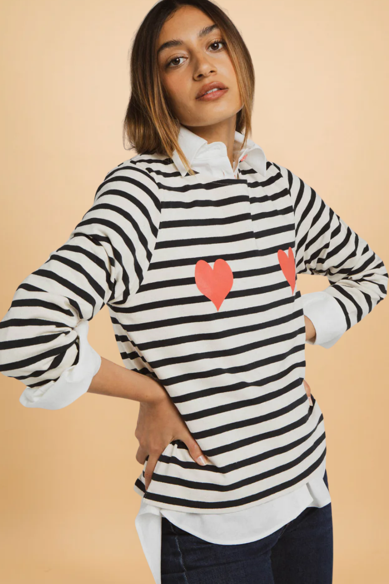 Camila navy striped sweater