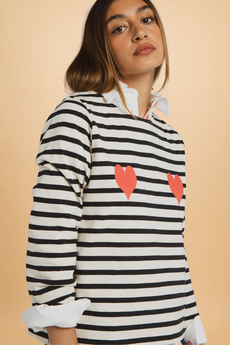 Camila navy striped sweater