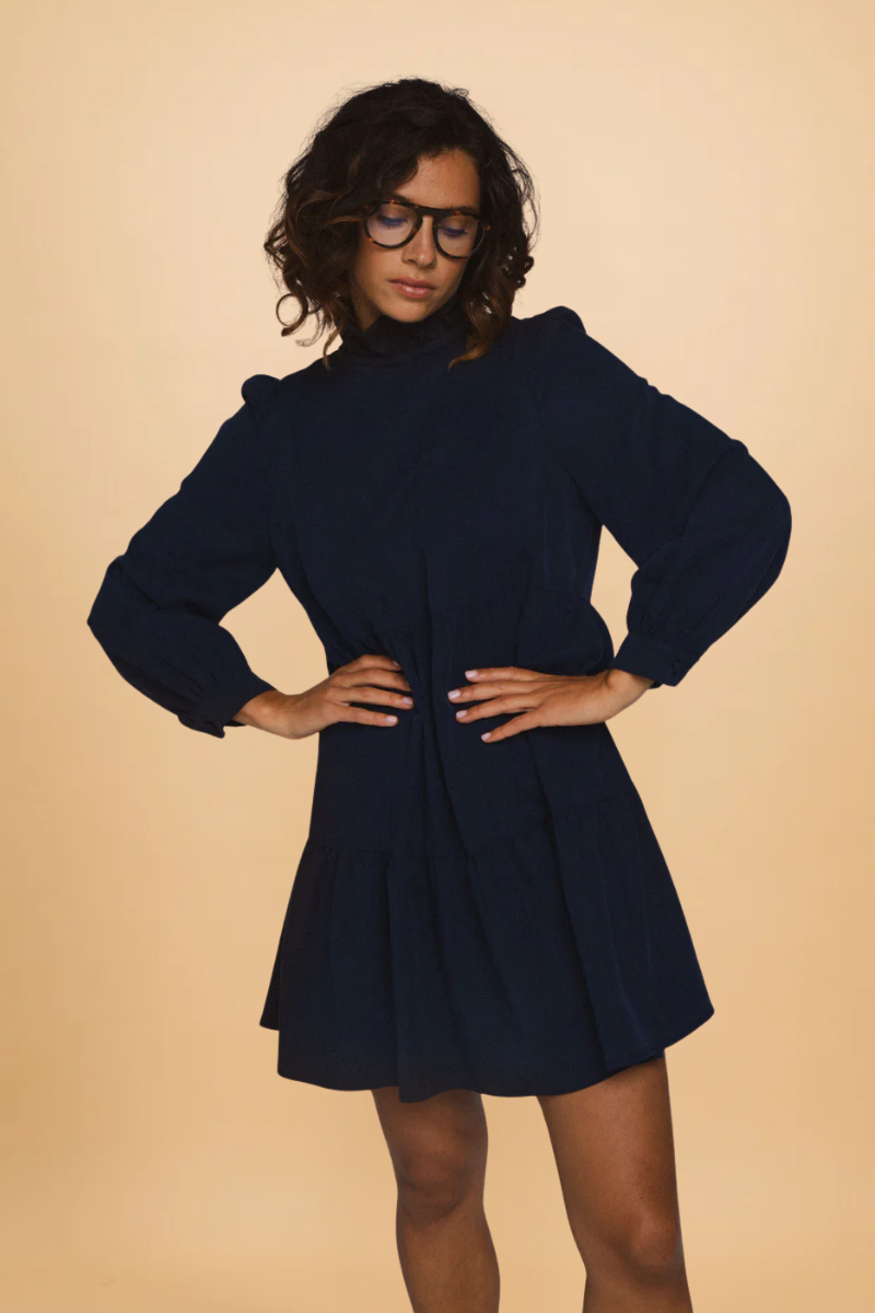 Gaia Navy Dress