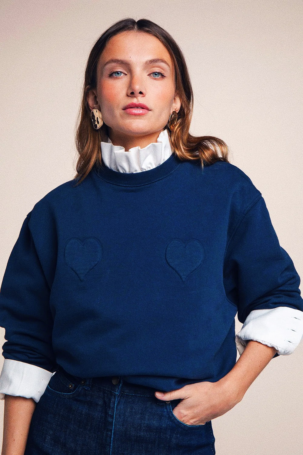 Axelle navy sweatshirt