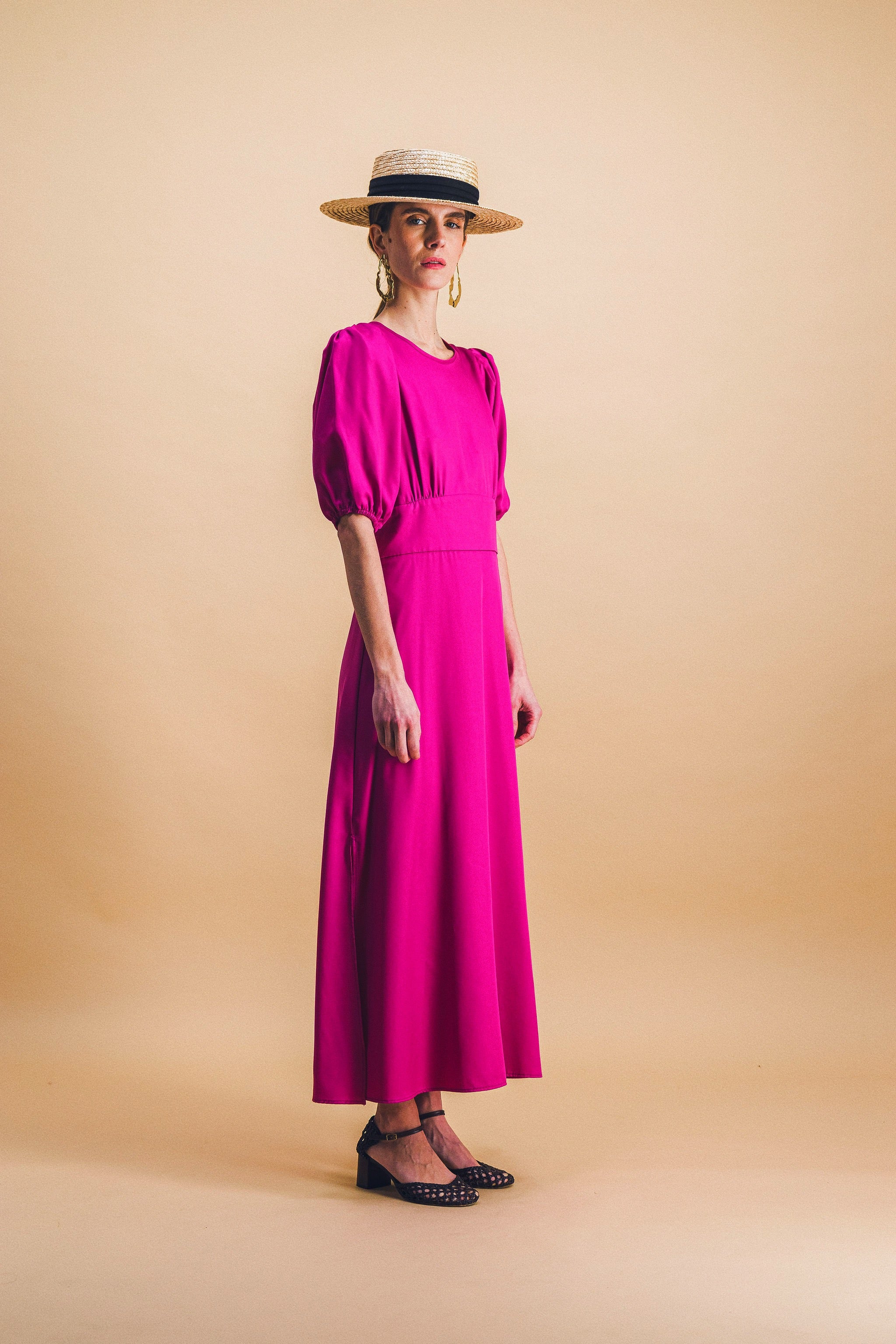 Robe Madeleine cyclamen
