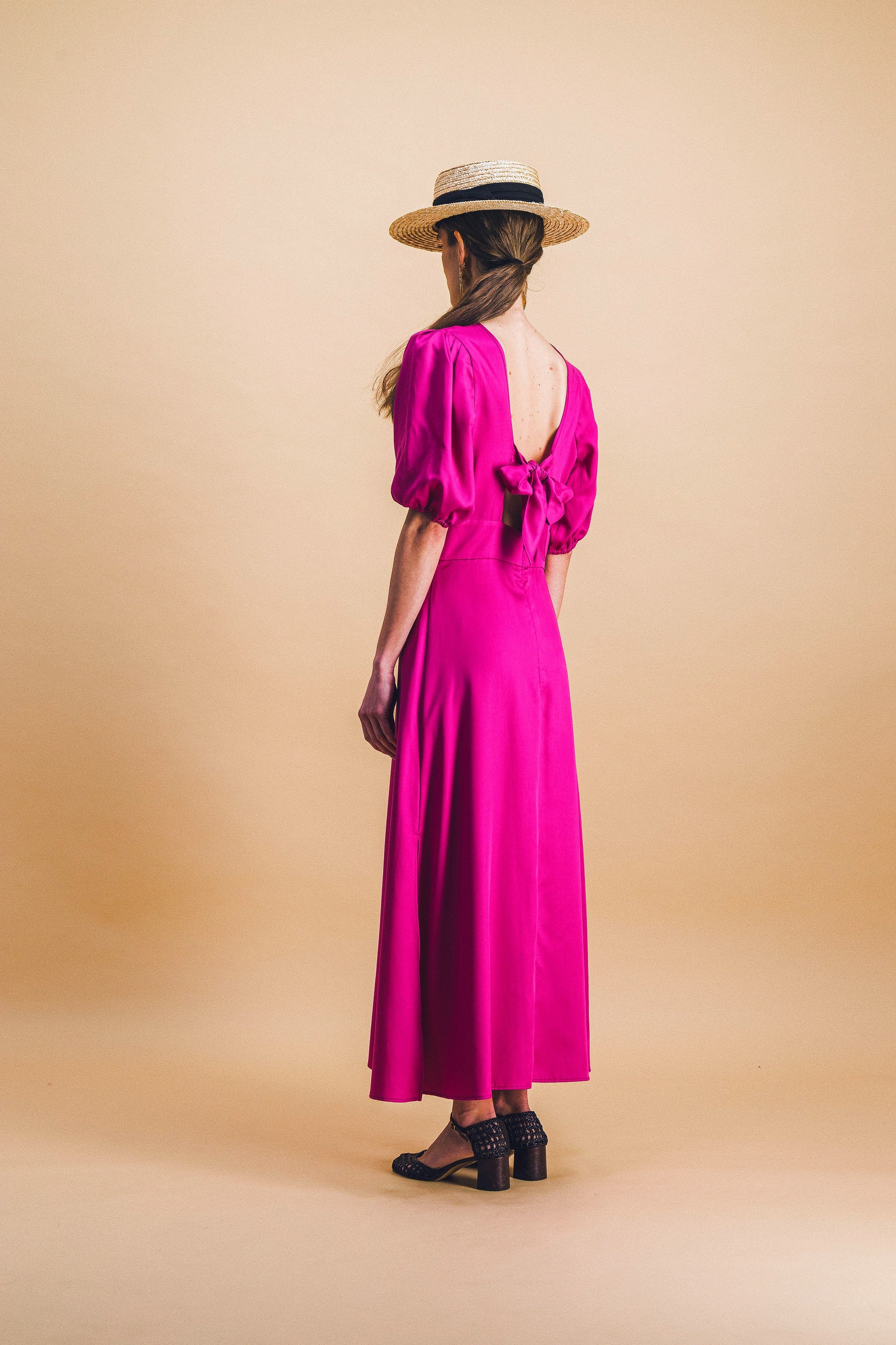 Robe Madeleine cyclamen