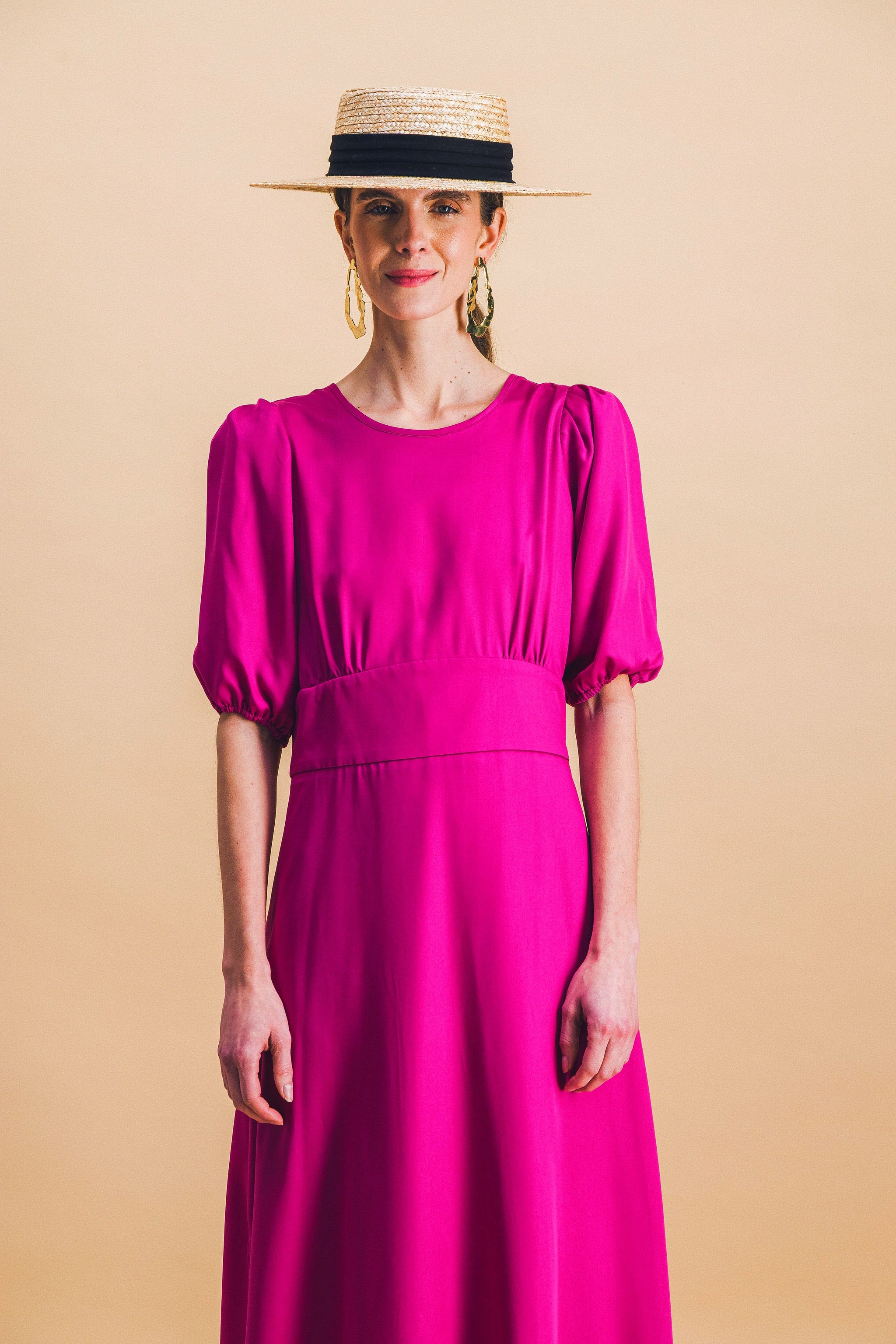 Robe Madeleine cyclamen