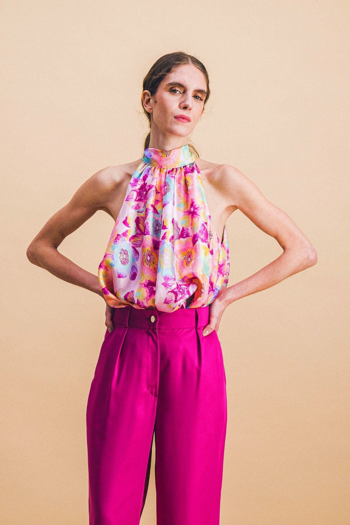 PAULINE pink blossom top