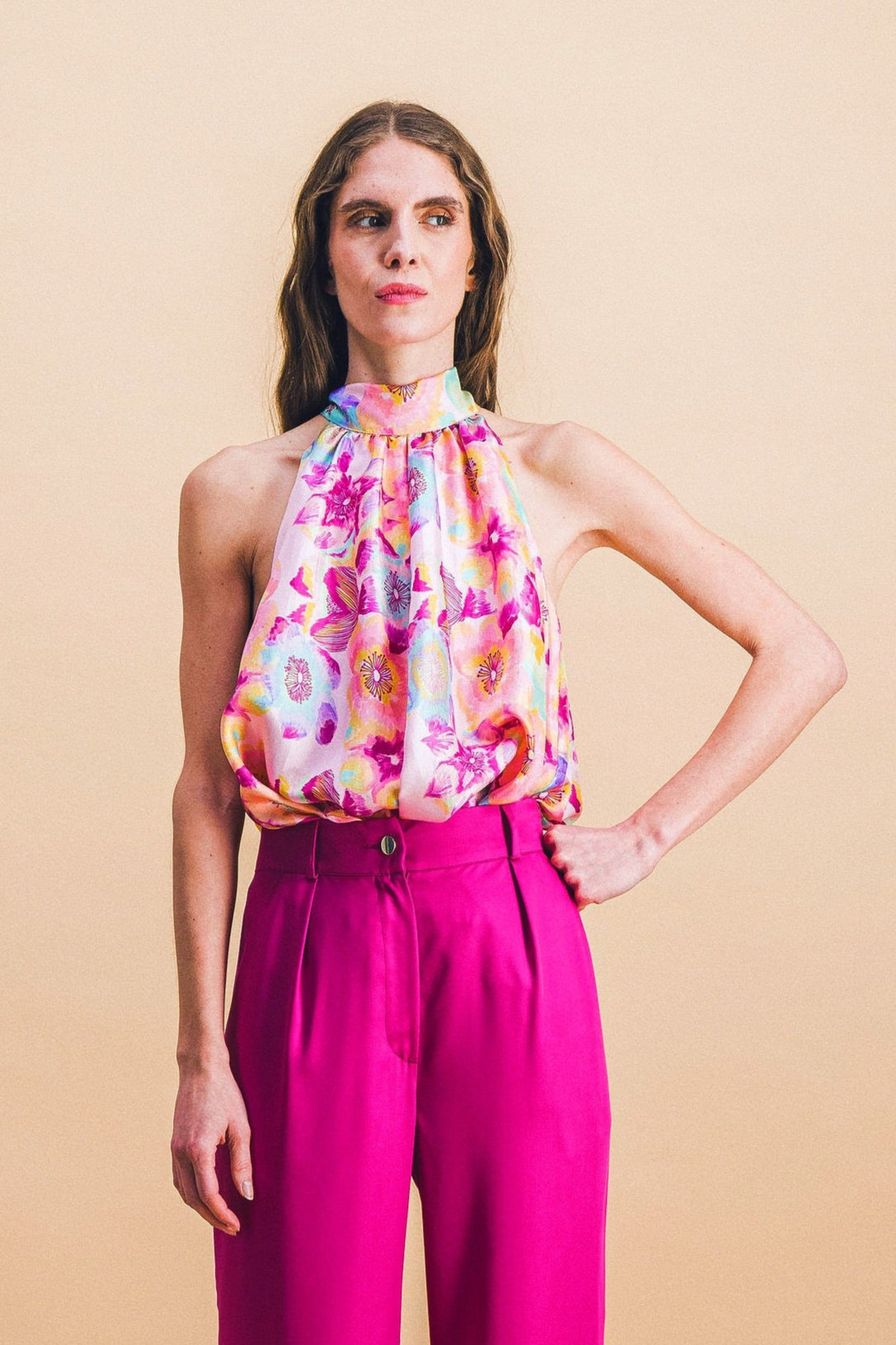 PAULINE pink blossom top