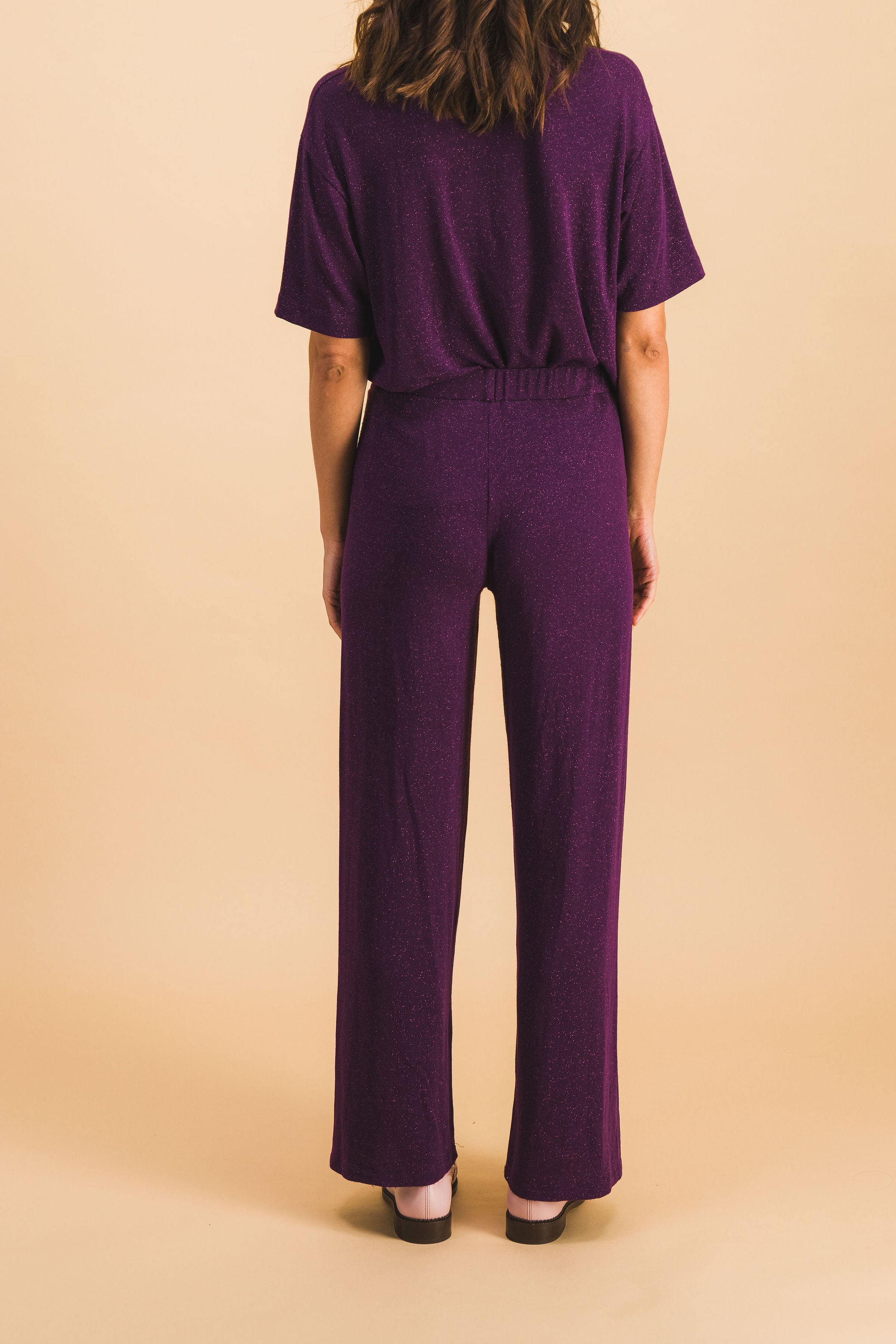 Noah Lurex Purple Pants