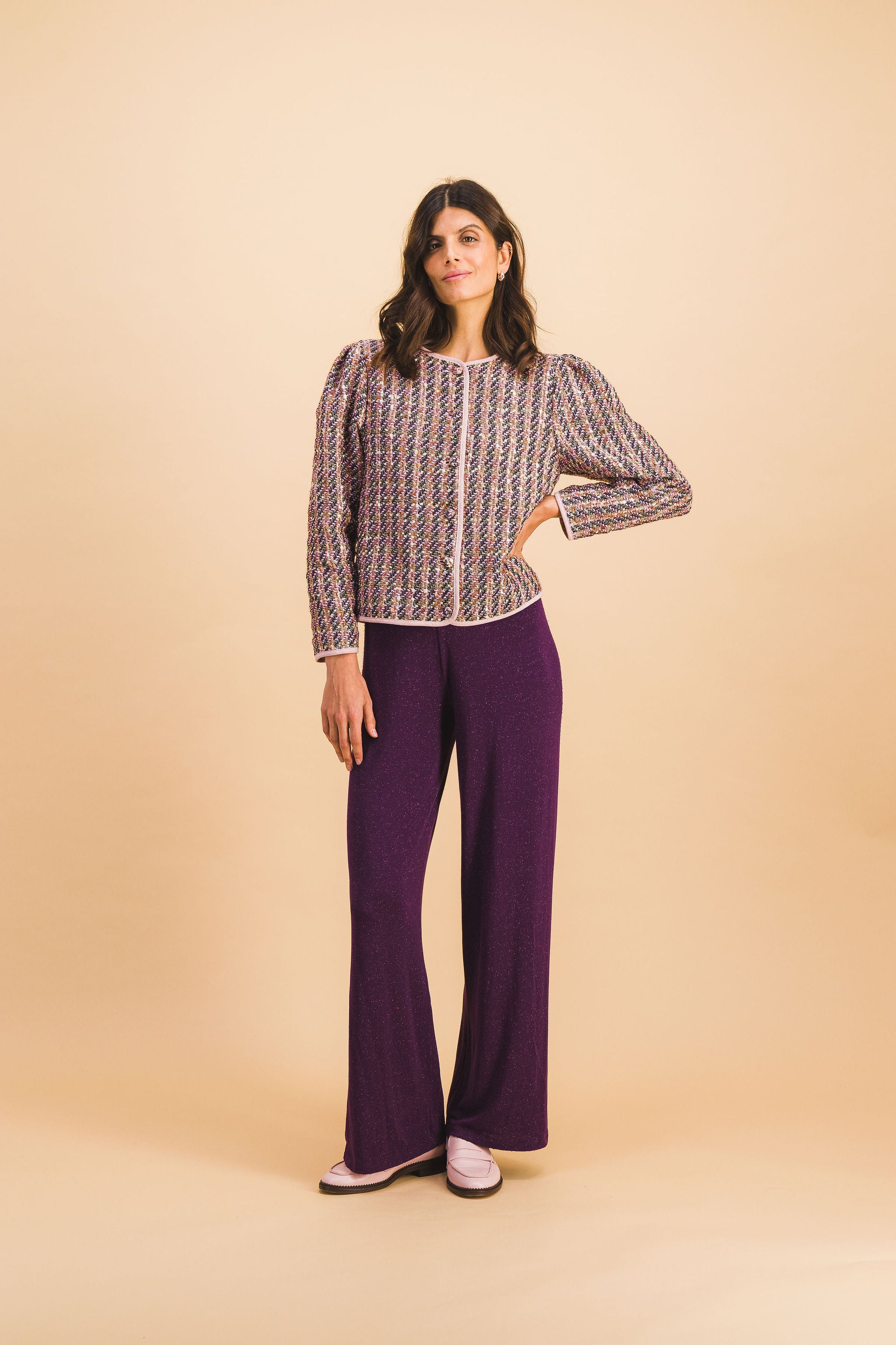 Diana Tweed Pink Jacket