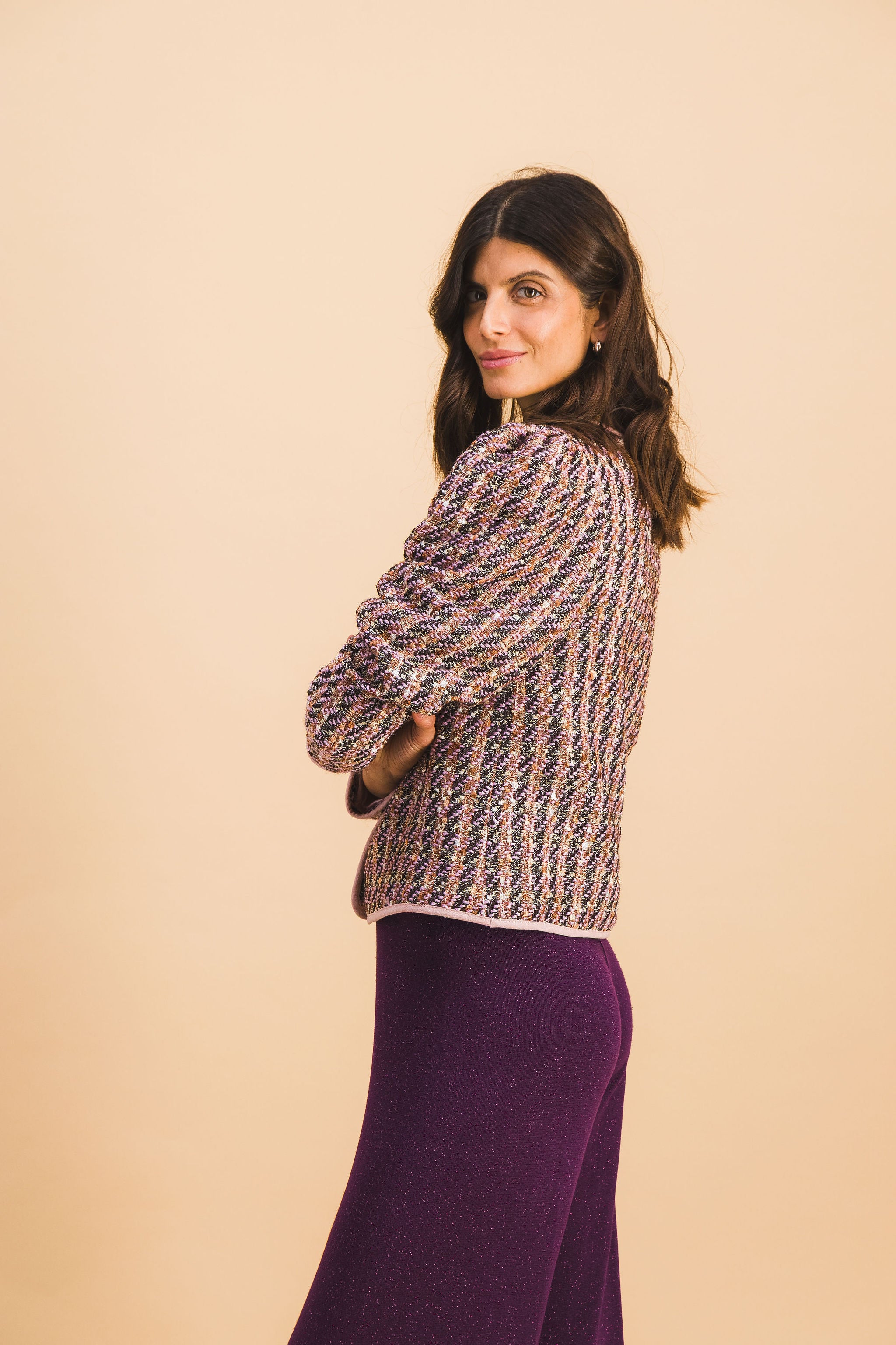 Diana Tweed Pink Jacket