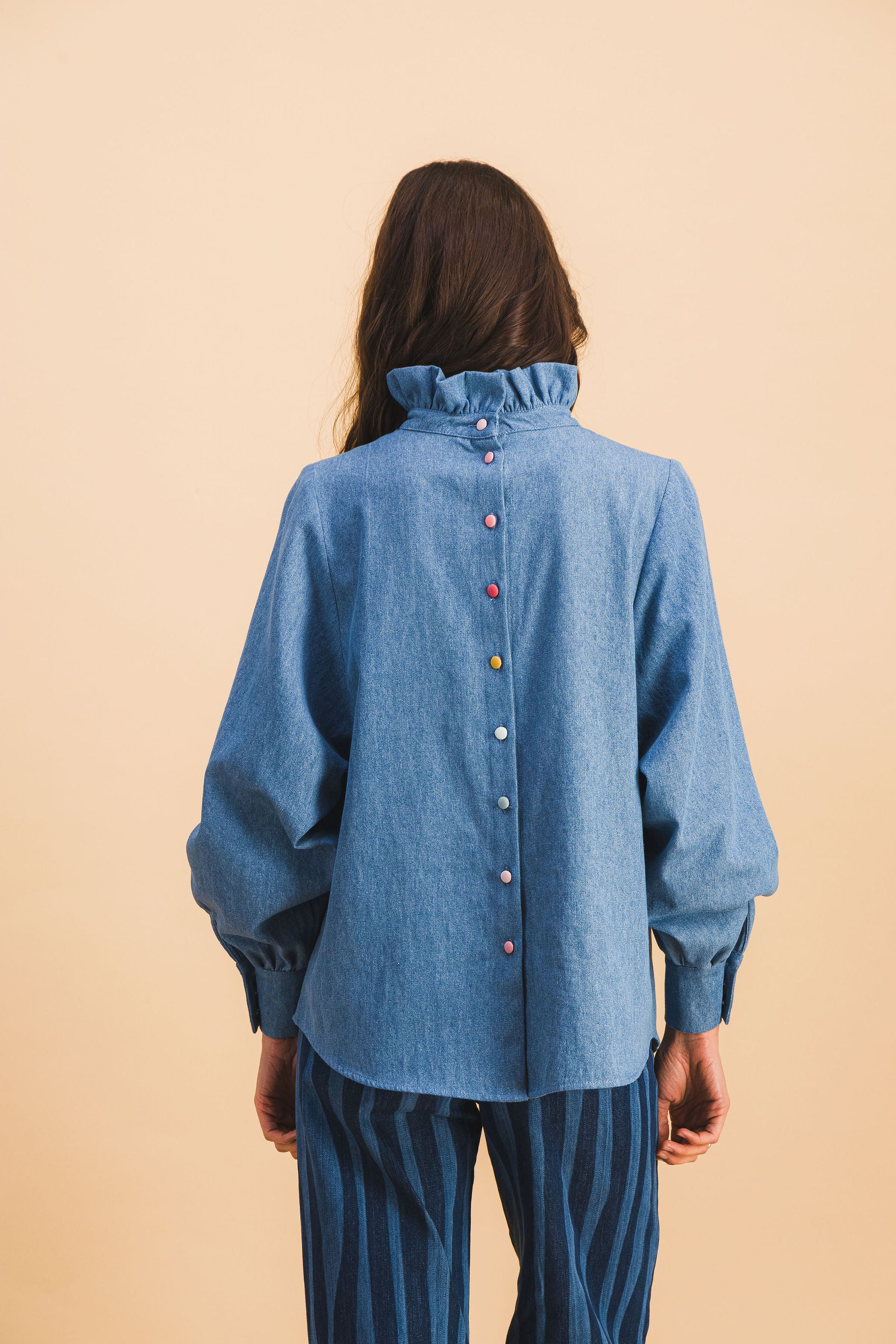 CHEMISE JOSETTE DENIM CLAIR