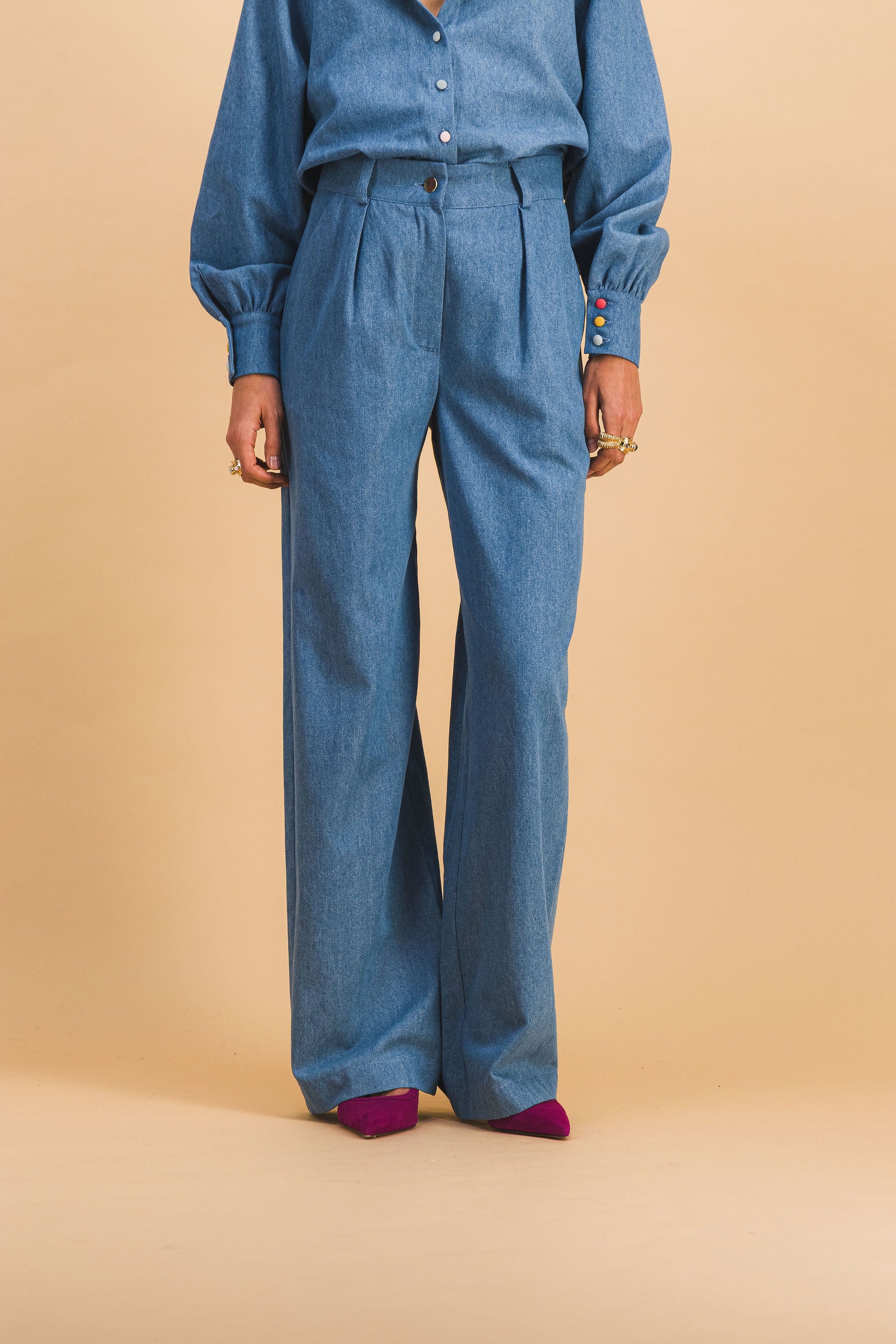 PANTALON TILDA DENIM CLAIR