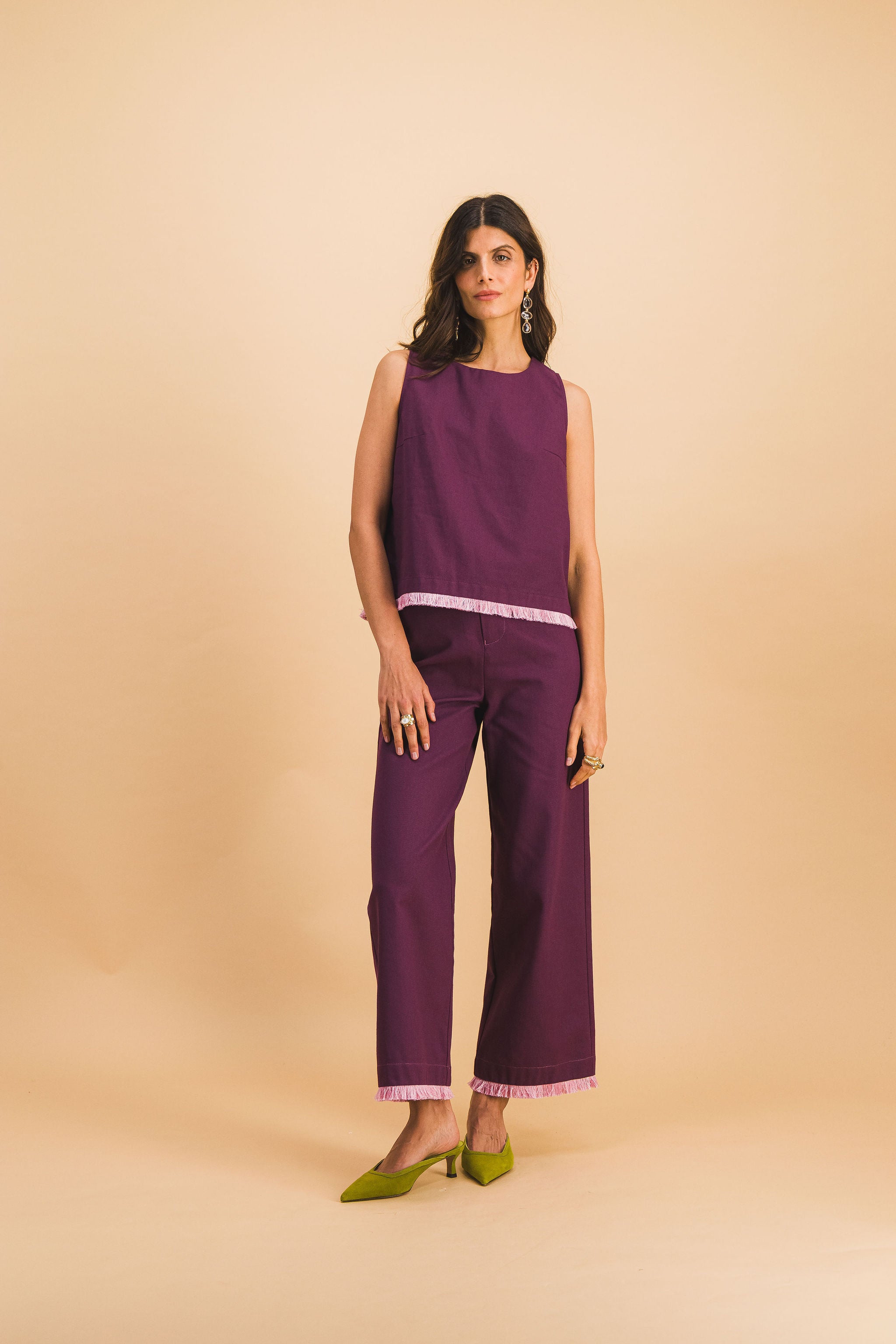 PANTALON GEORGIA BURGUNDI