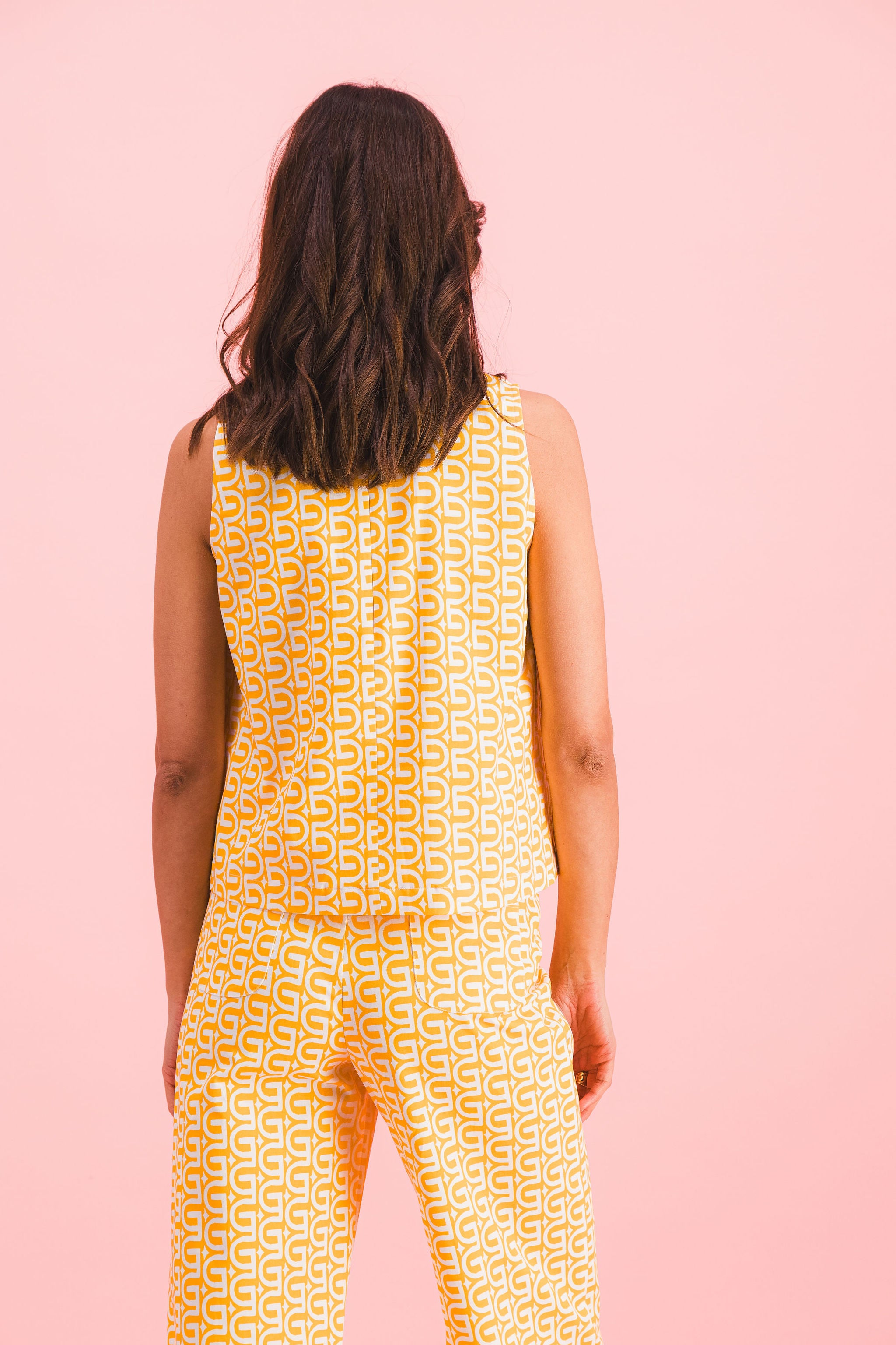 TOP JACQUES MORE IS MORE YELLOW