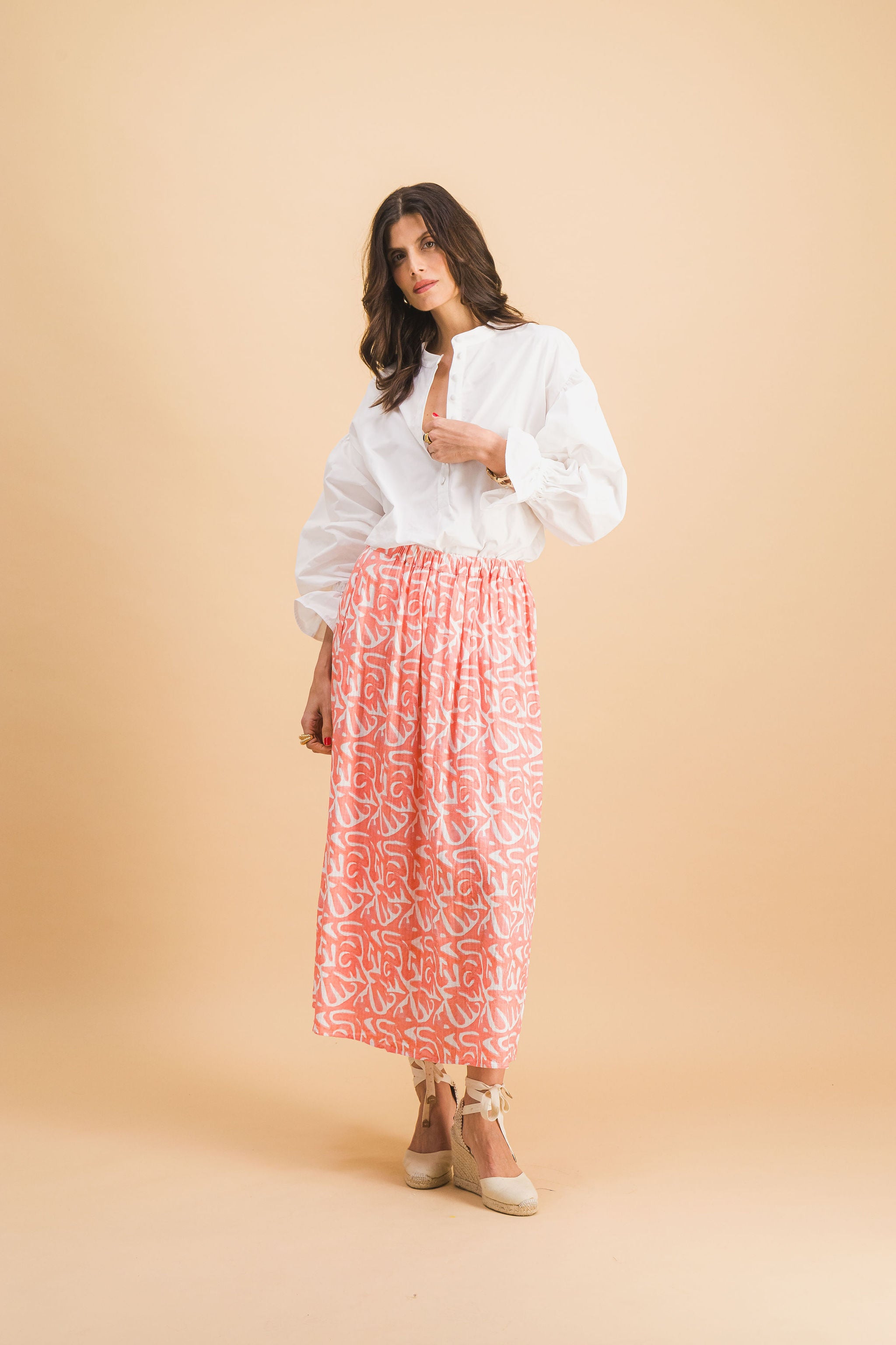 Cecilia Organic Pink Skirt