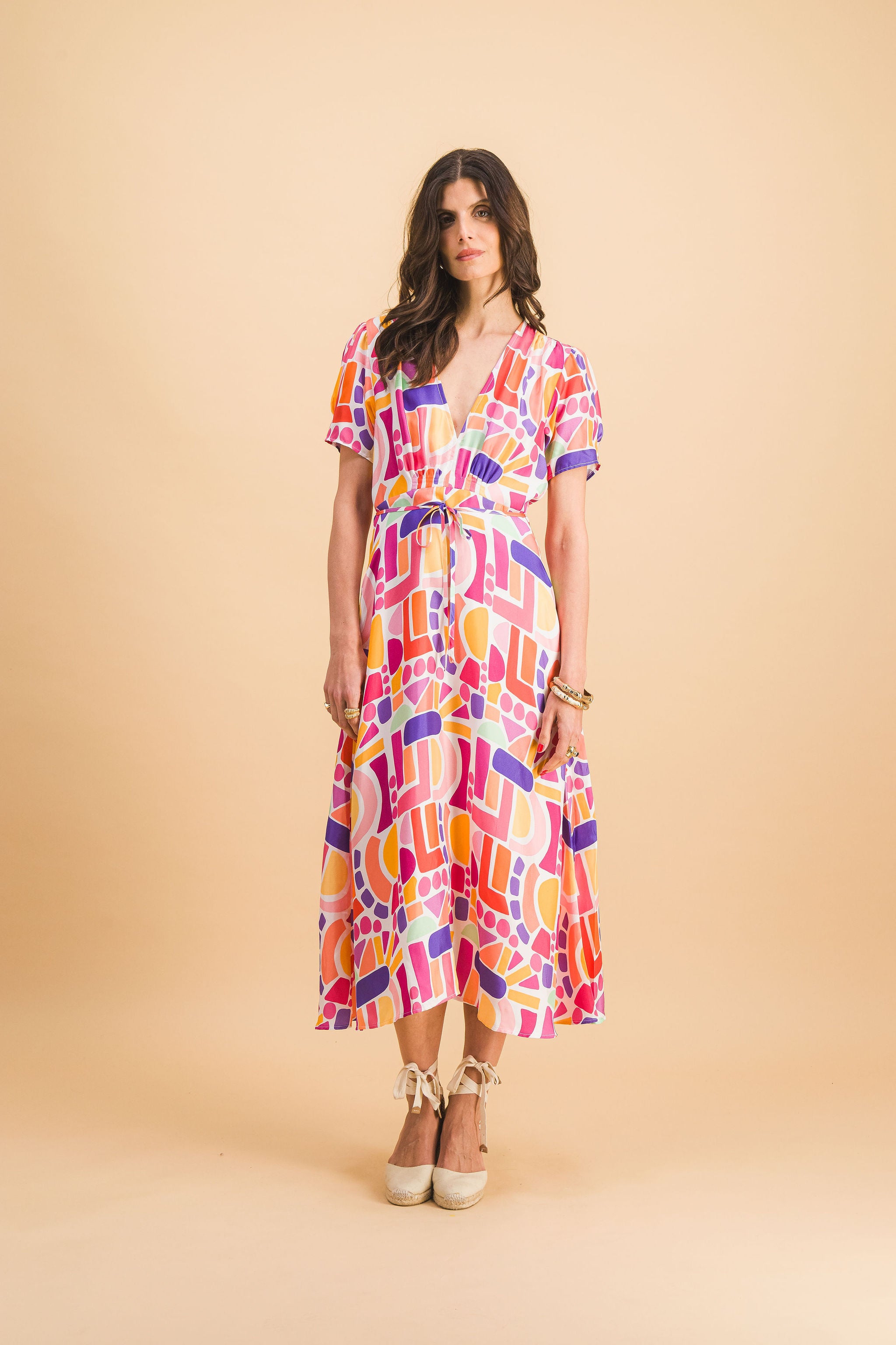 Anna Ettore Polychrome Dress