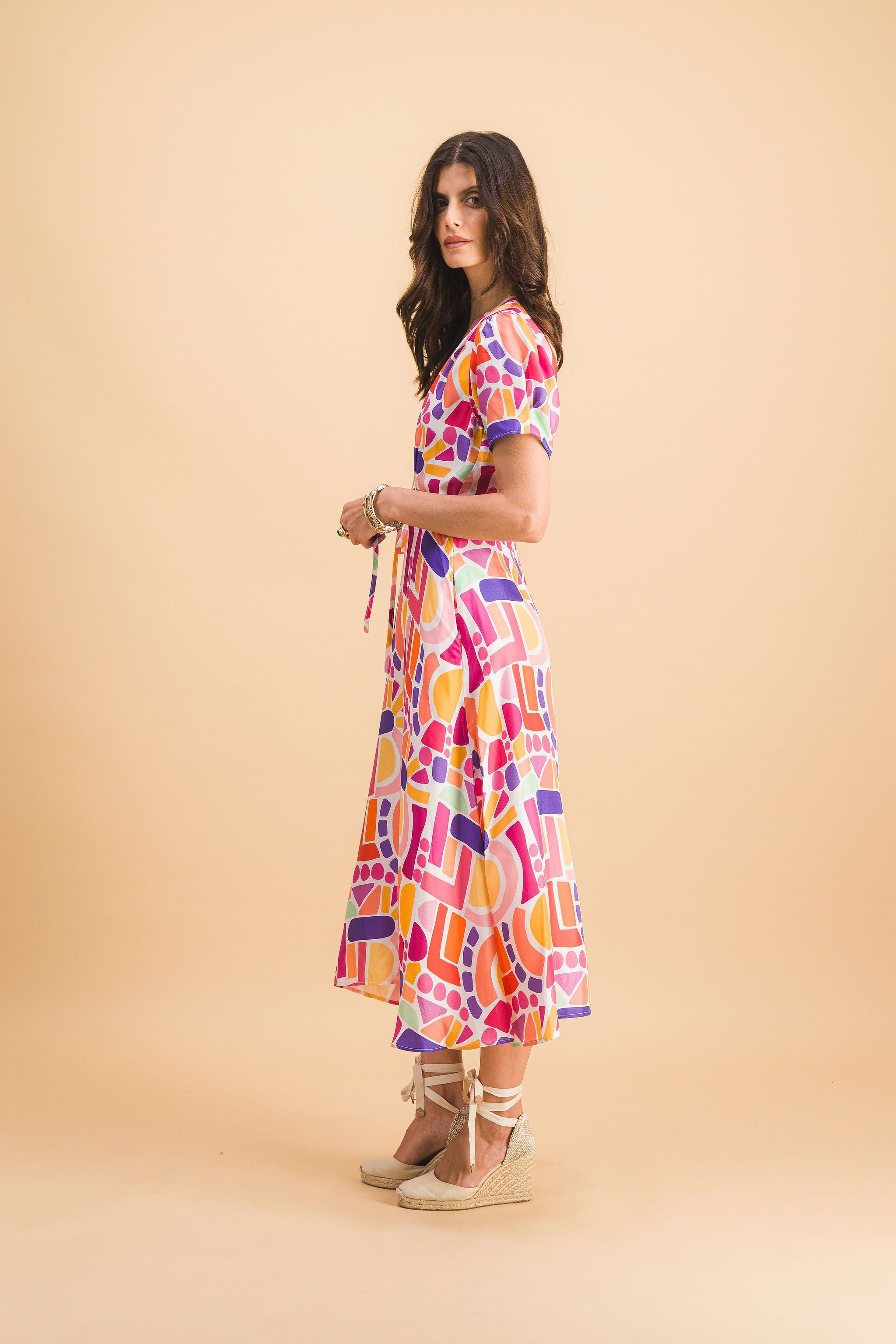 Anna Ettore Polychrome Dress