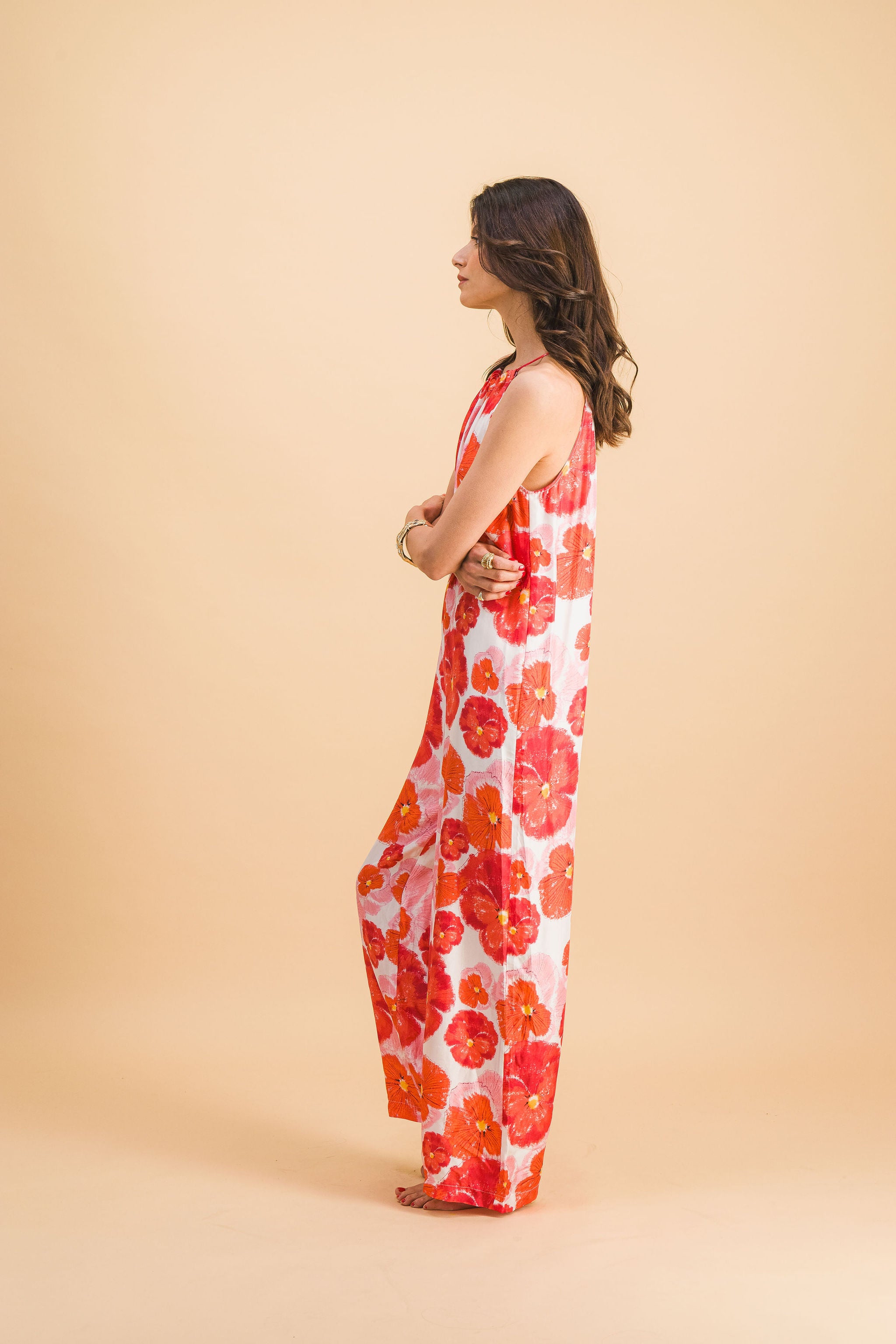 Noémie Red Blossom Jumpsuit