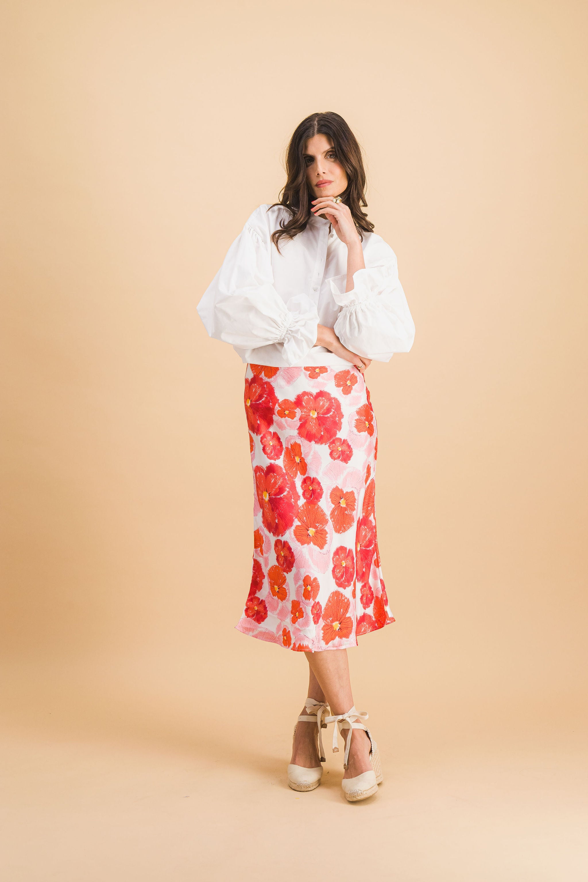 Parisatys Red Blossom Skirt