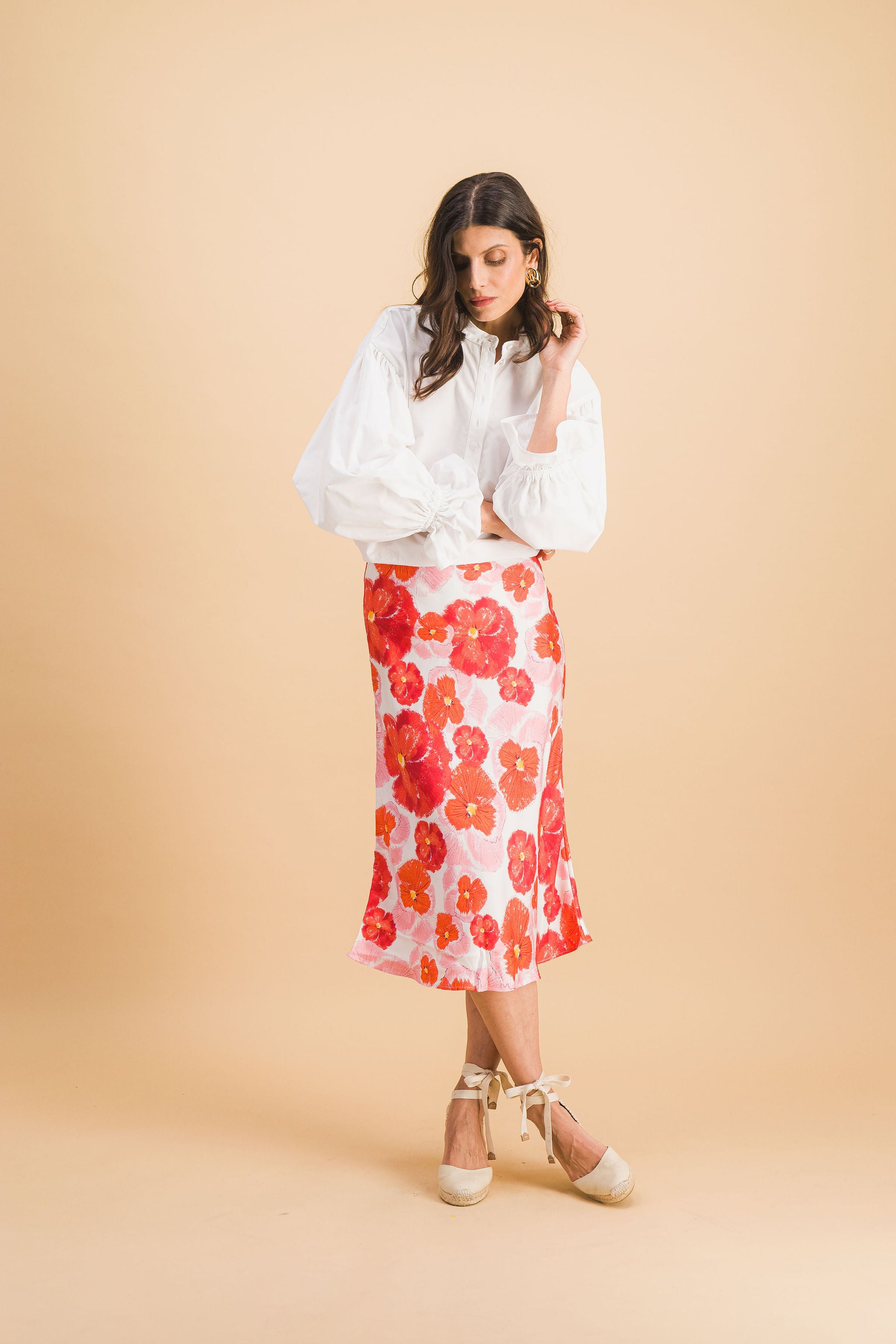 Parisatys Red Blossom Skirt