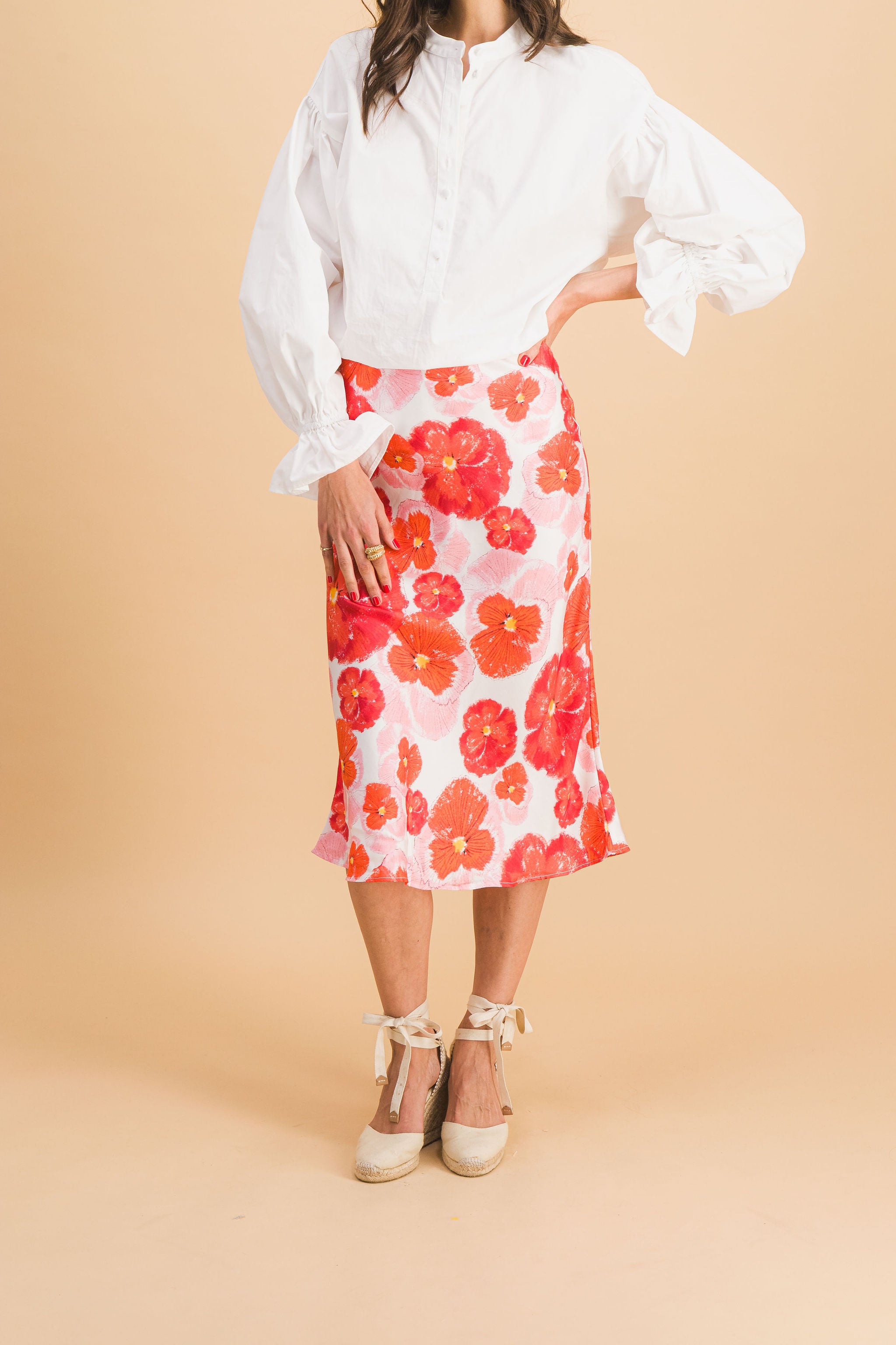 Parisatys Red Blossom Skirt
