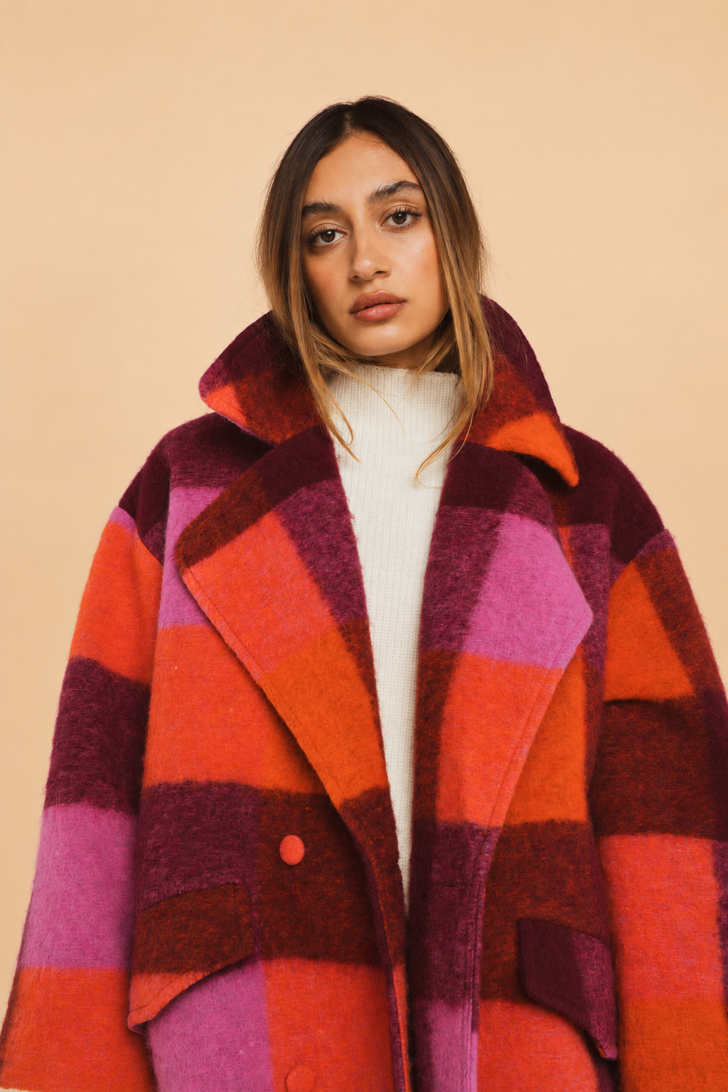 Livio plaid coat