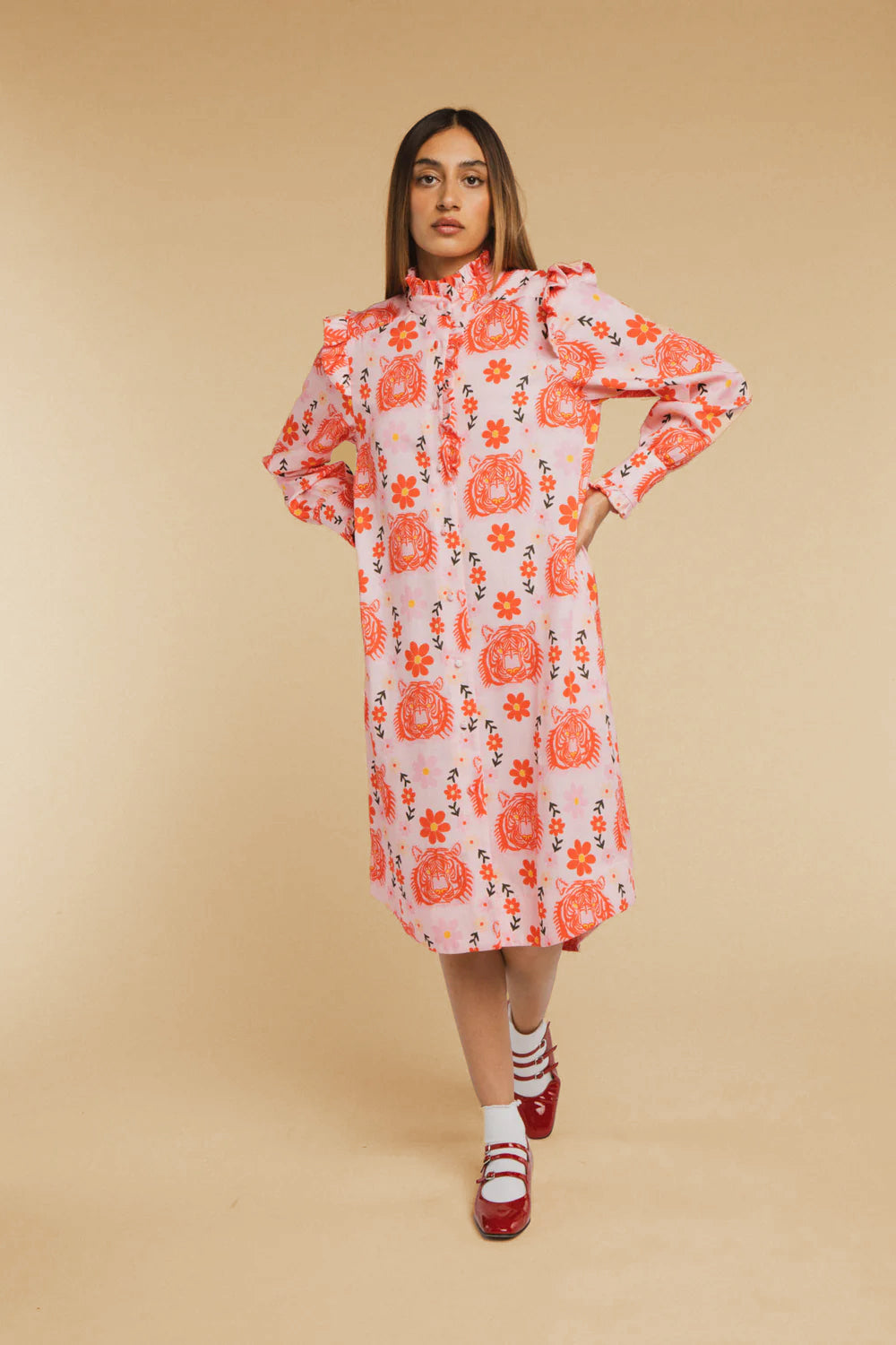 Paola Royal Tiger Dress