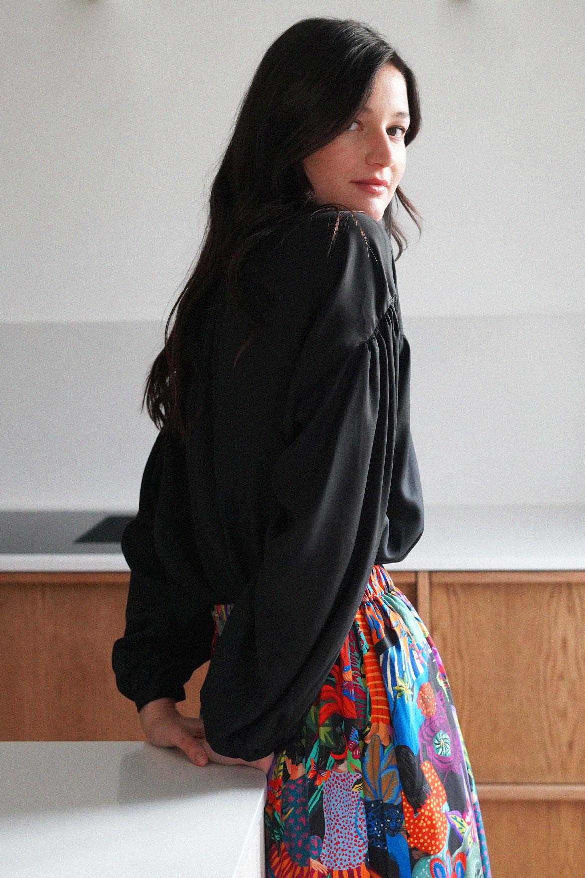 Blouse Alexandra noire