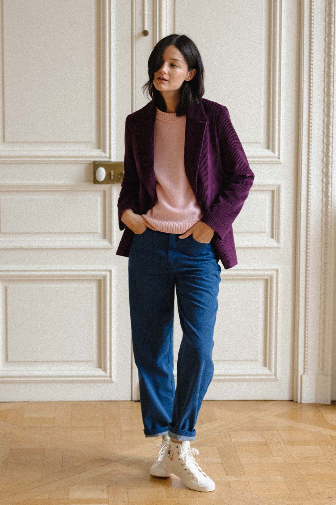 Veste Ambre prune