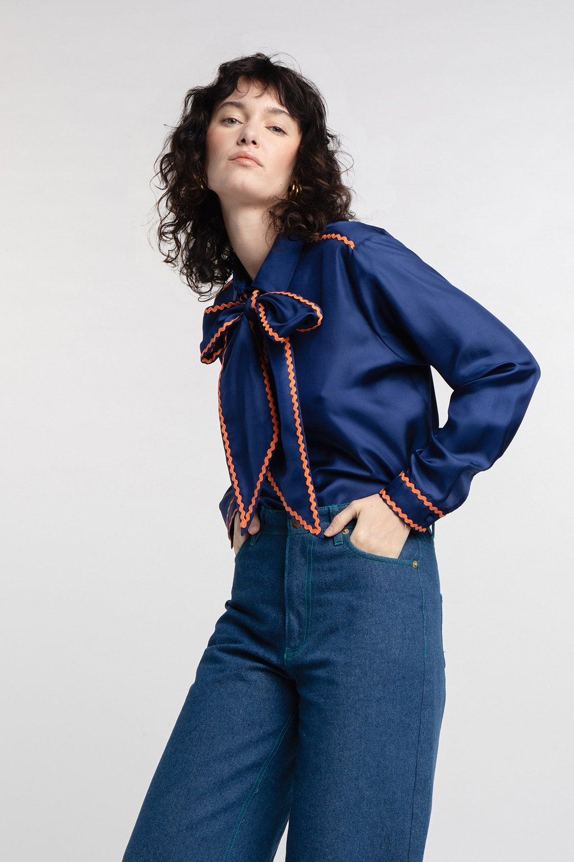 Ava Navy Shirt