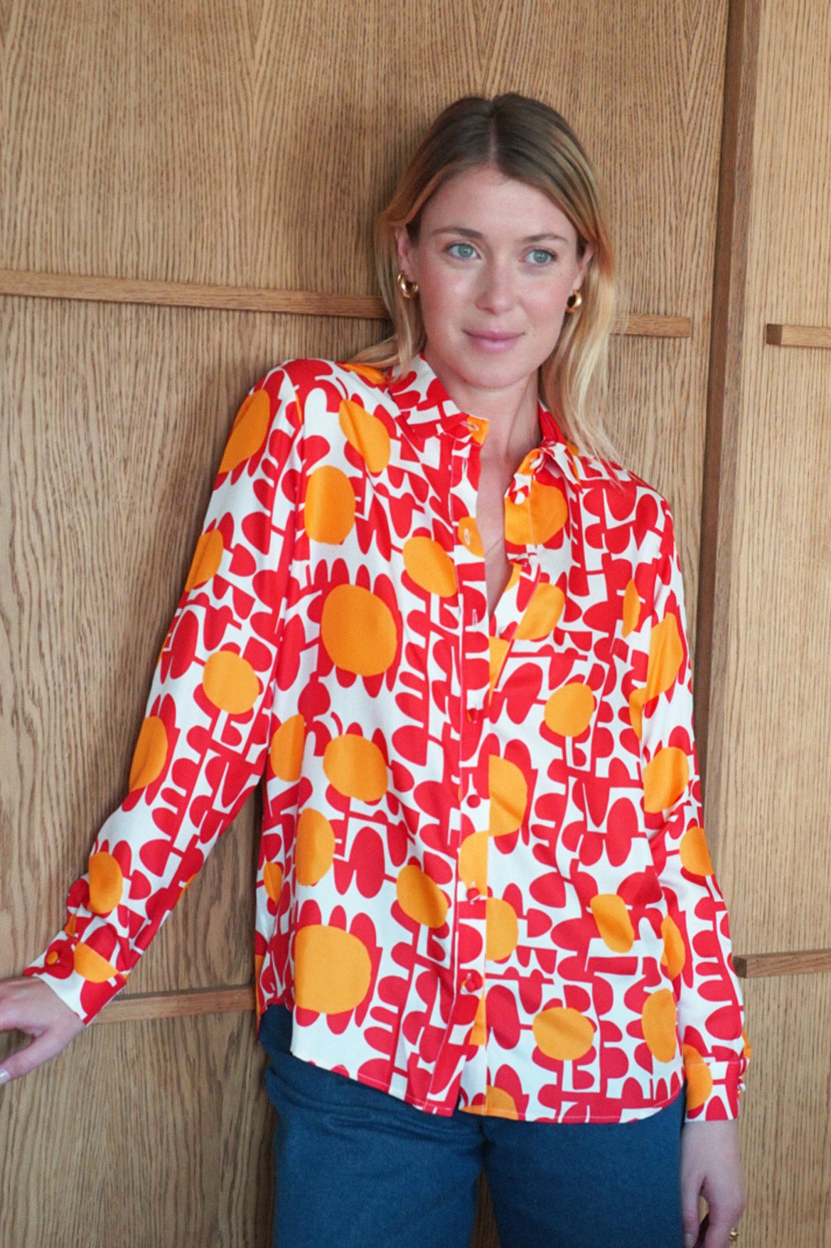 Ava Red Sun Shirt