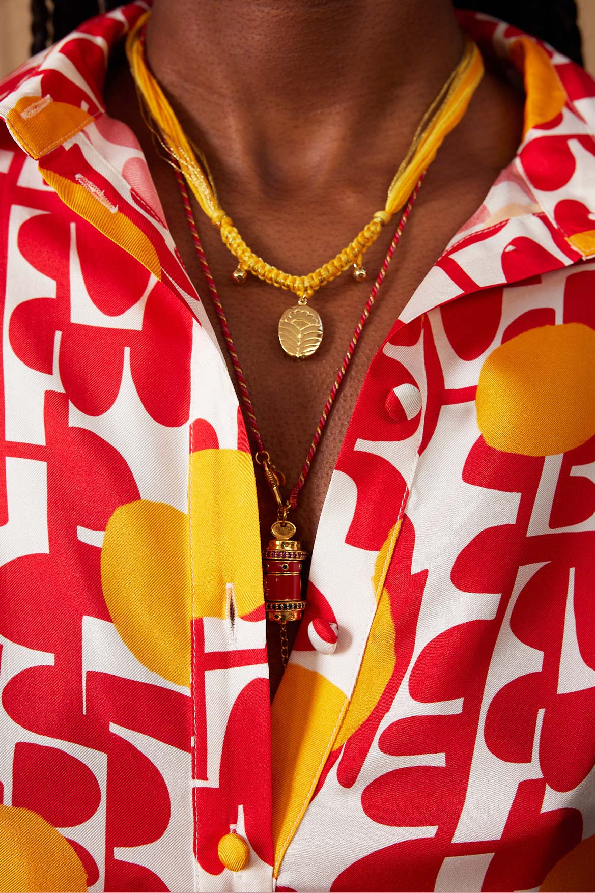 Ava Red Sun Shirt