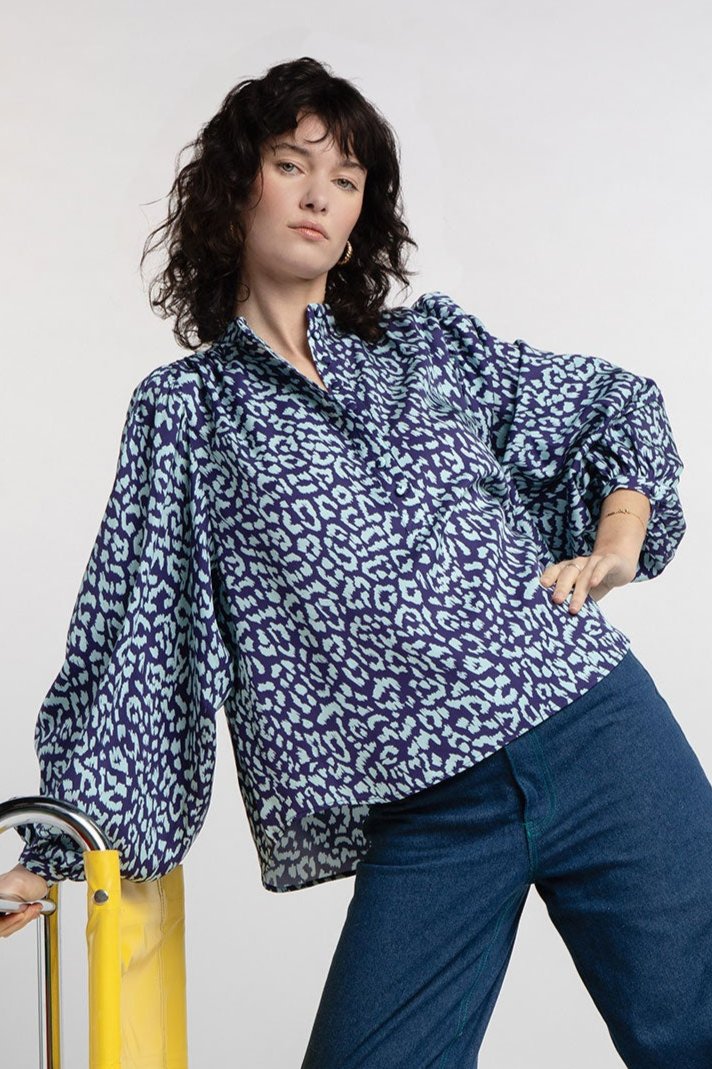 Paolina Blue Graou Blouse