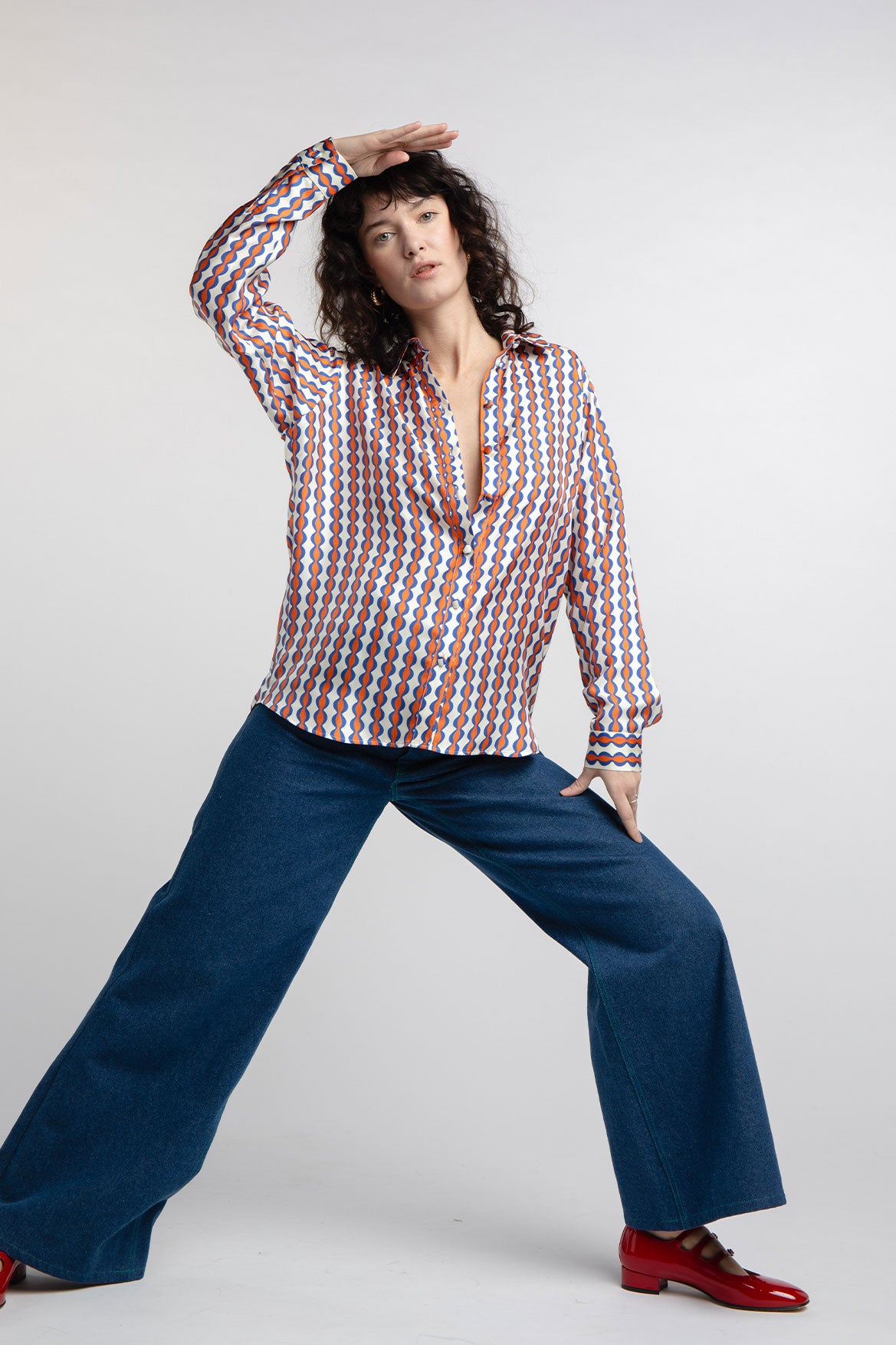Ava Groovy Stripes Shirt