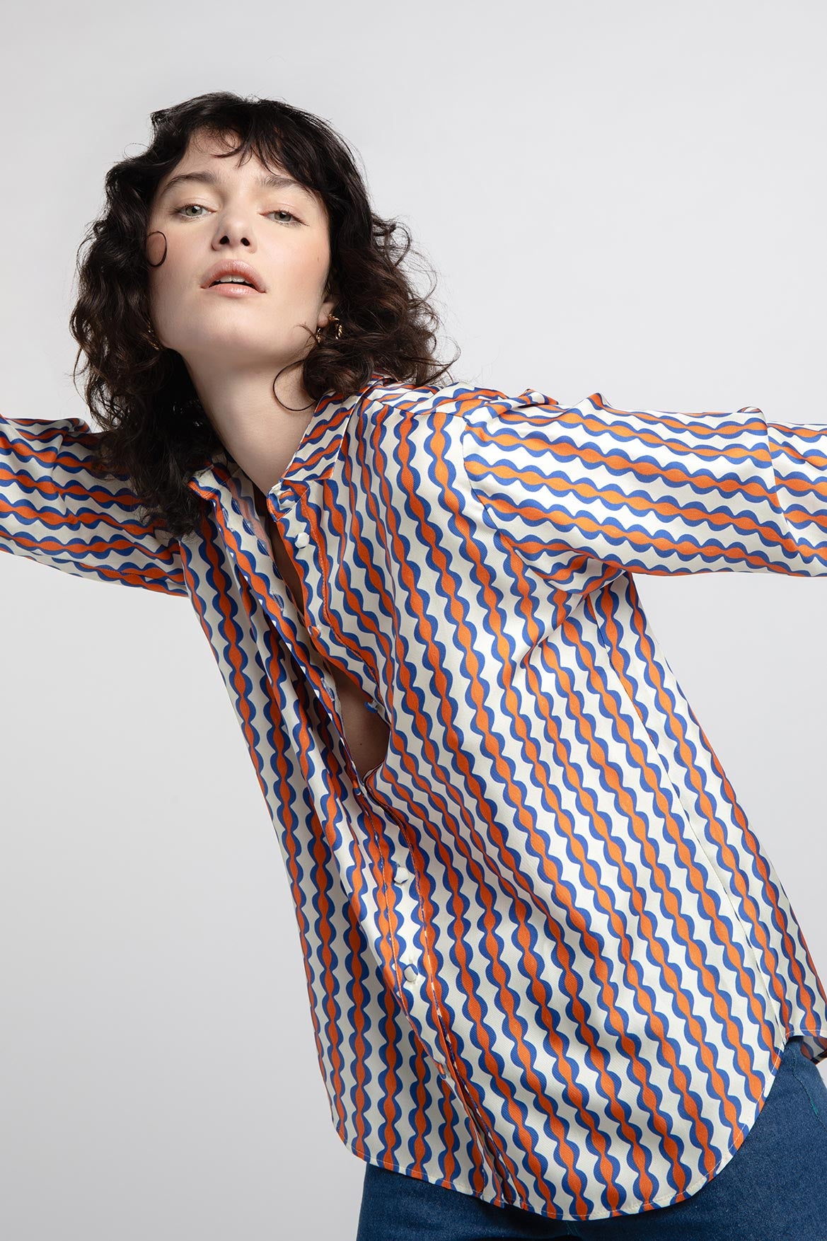 Ava Groovy Stripes Shirt