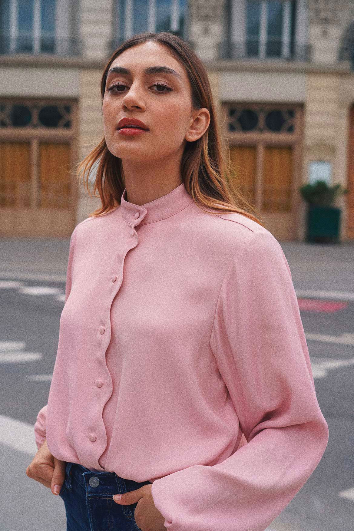 Tatiana pale pink shirt
