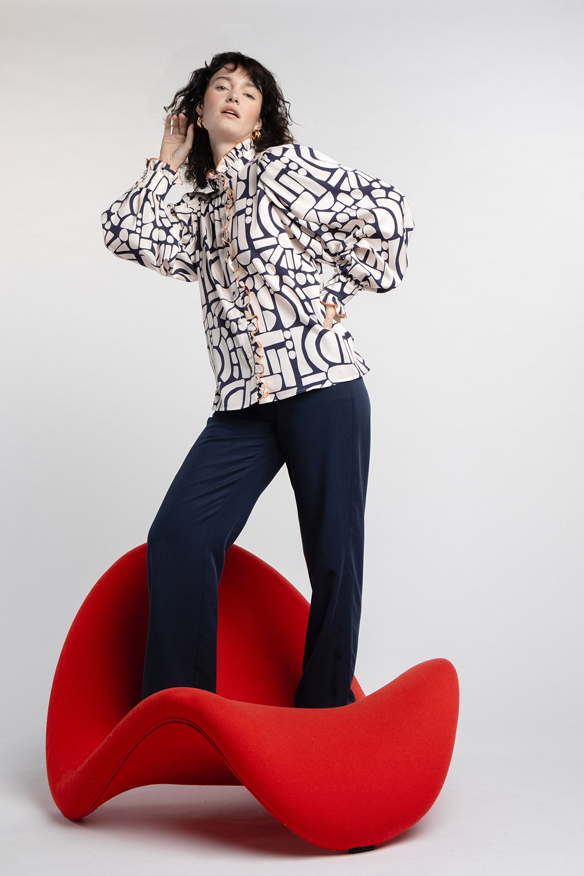 Auguste Navy Pants
