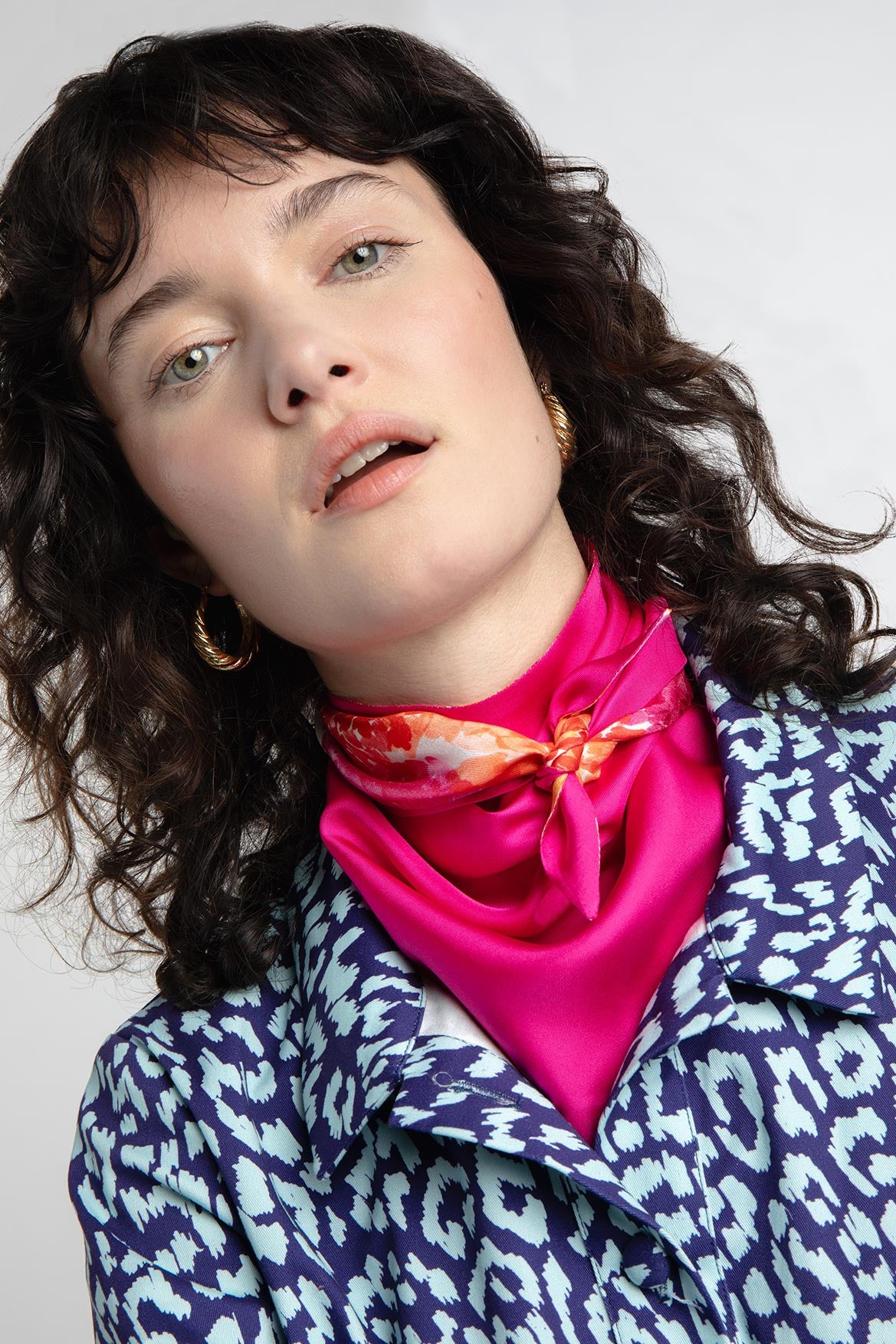 Candice Bandana Peony Bomb & pink