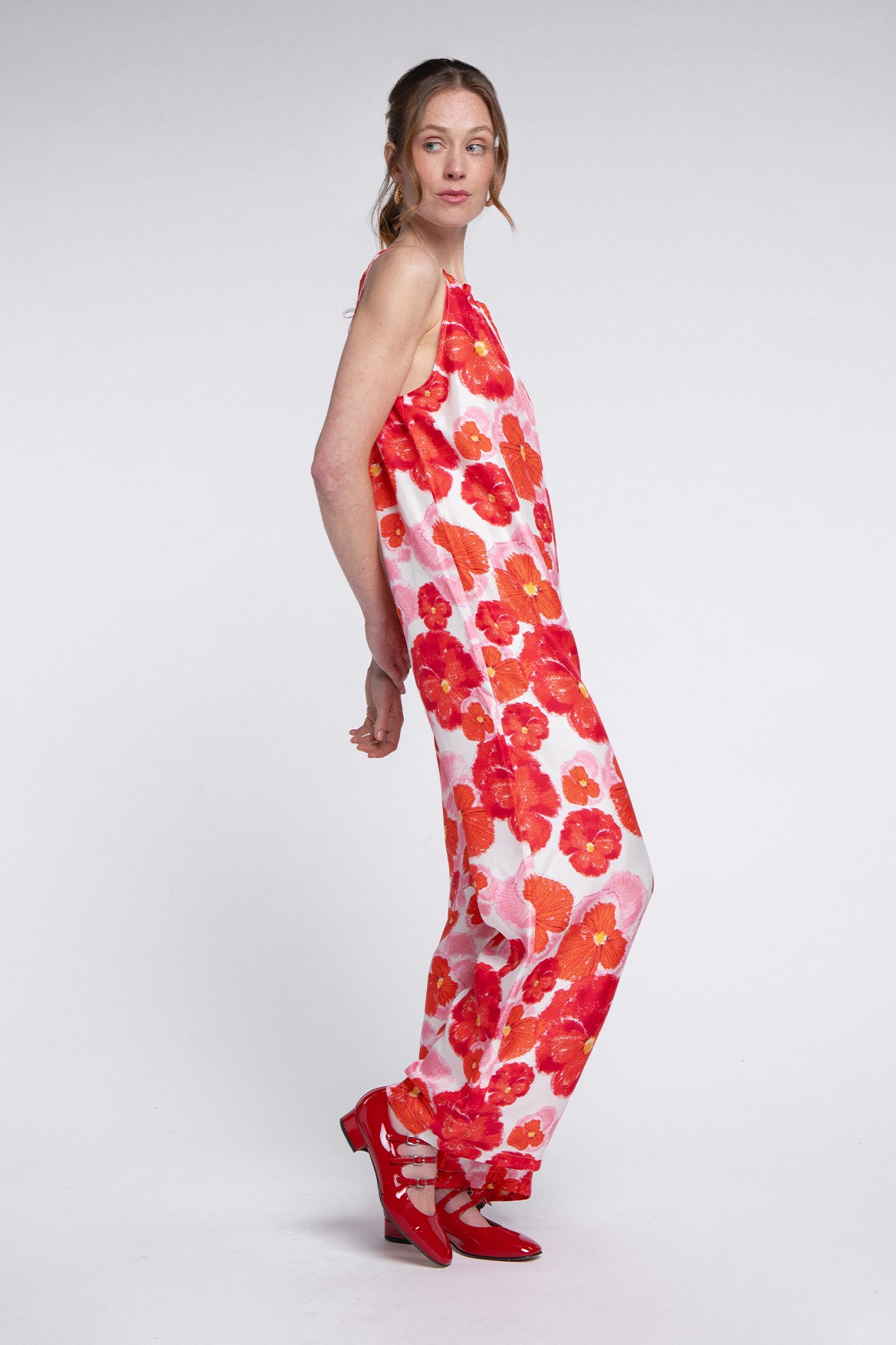 Noémie Red Blossom Jumpsuit