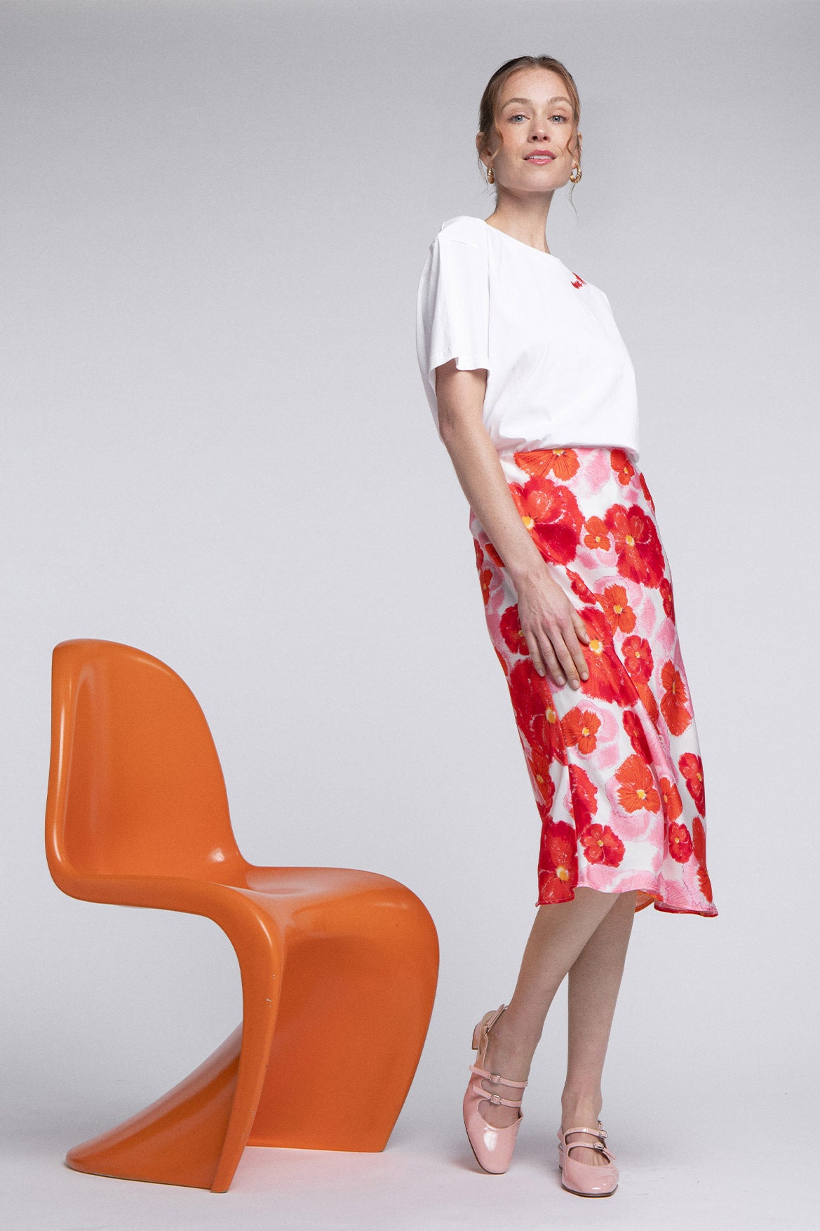 Parisatys Red Blossom Skirt