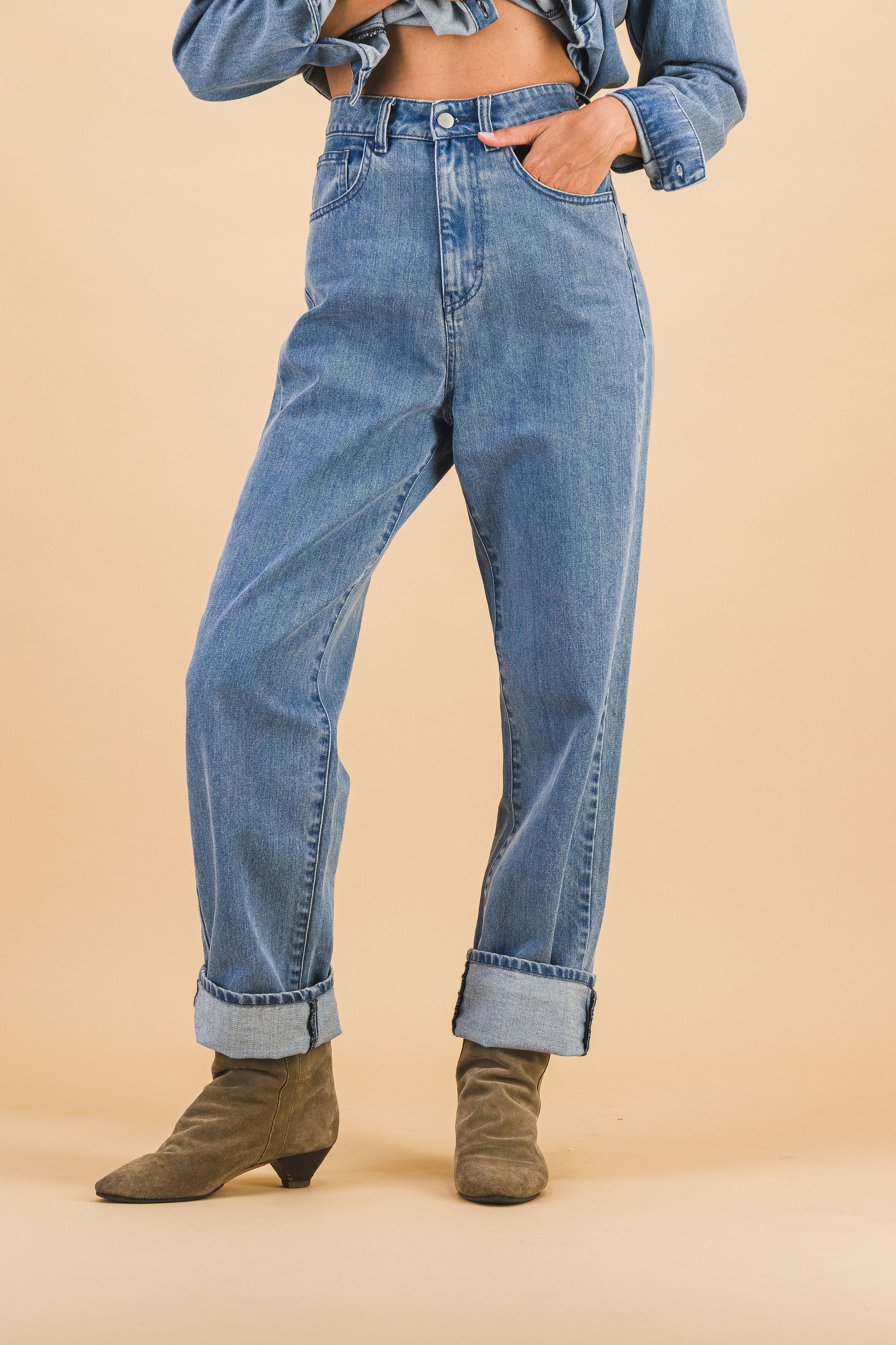 JEANS GEORGE DENIM CLAIR - Précommande