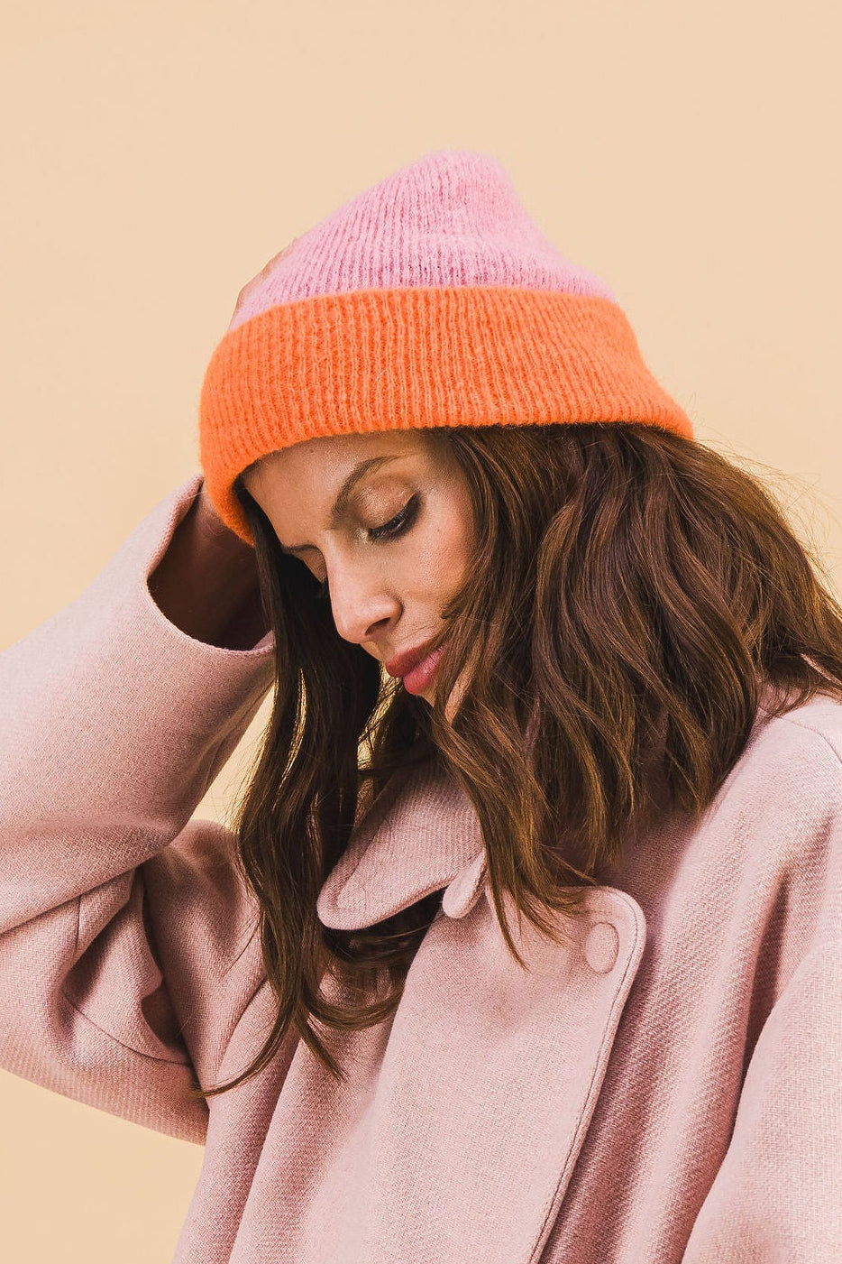 Arthur Rose Orange Beanie