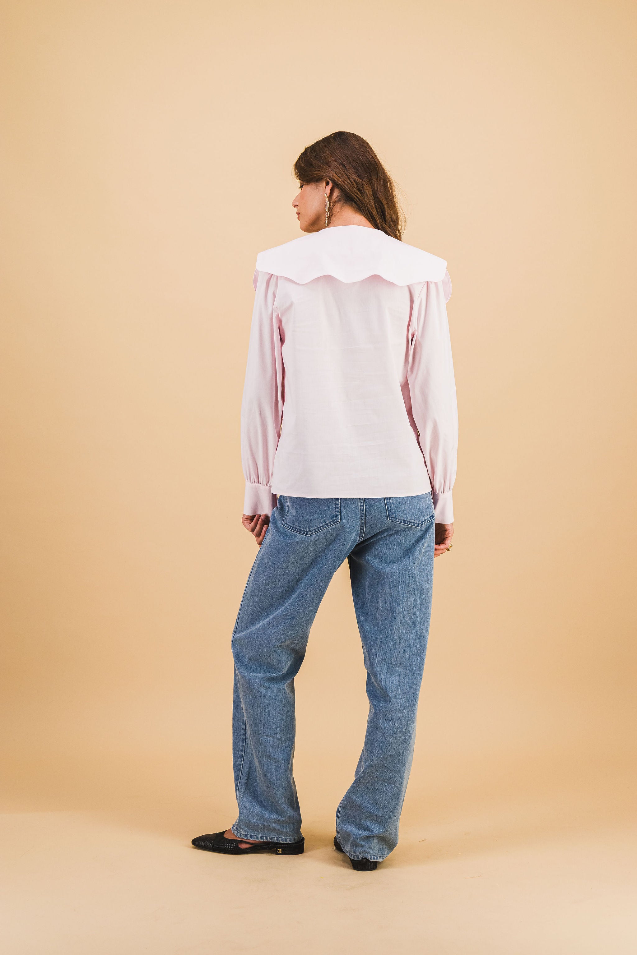 Pale Pink Collared Shirt